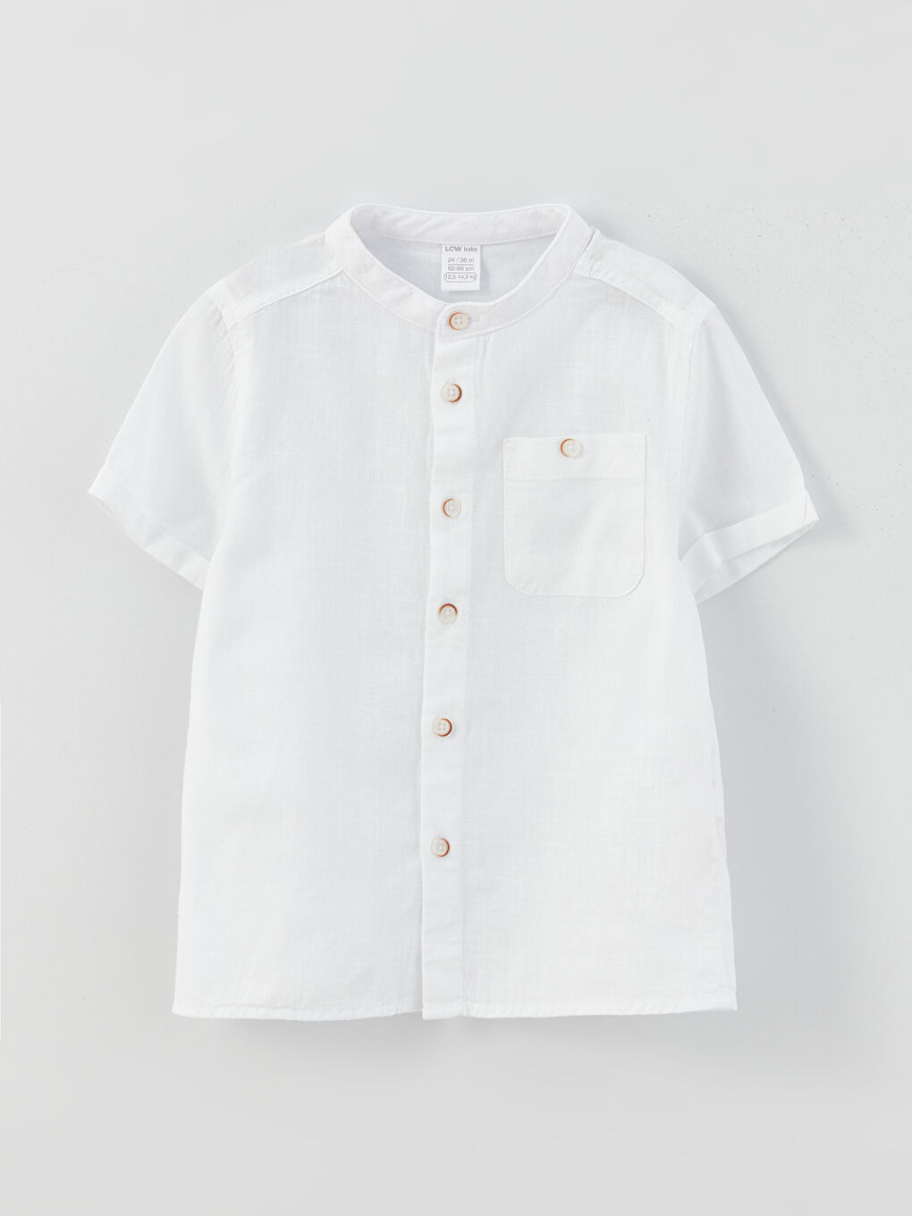 Set 3 Piese Bebeluș Băiat Simplu cu Mânecă Scurtă și Guler de Judecător-2