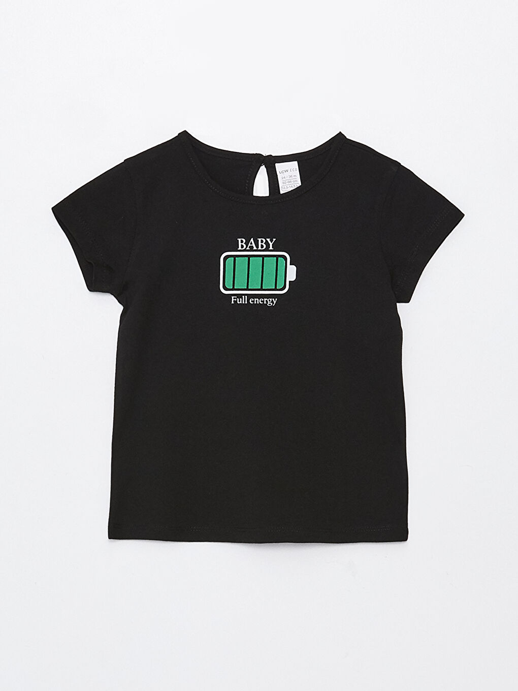 LCW ECO Crew Neck Short Sleeve Printed Baby Girl T-Shirt Mother Daughter Combination -S3G690Z1-CVL