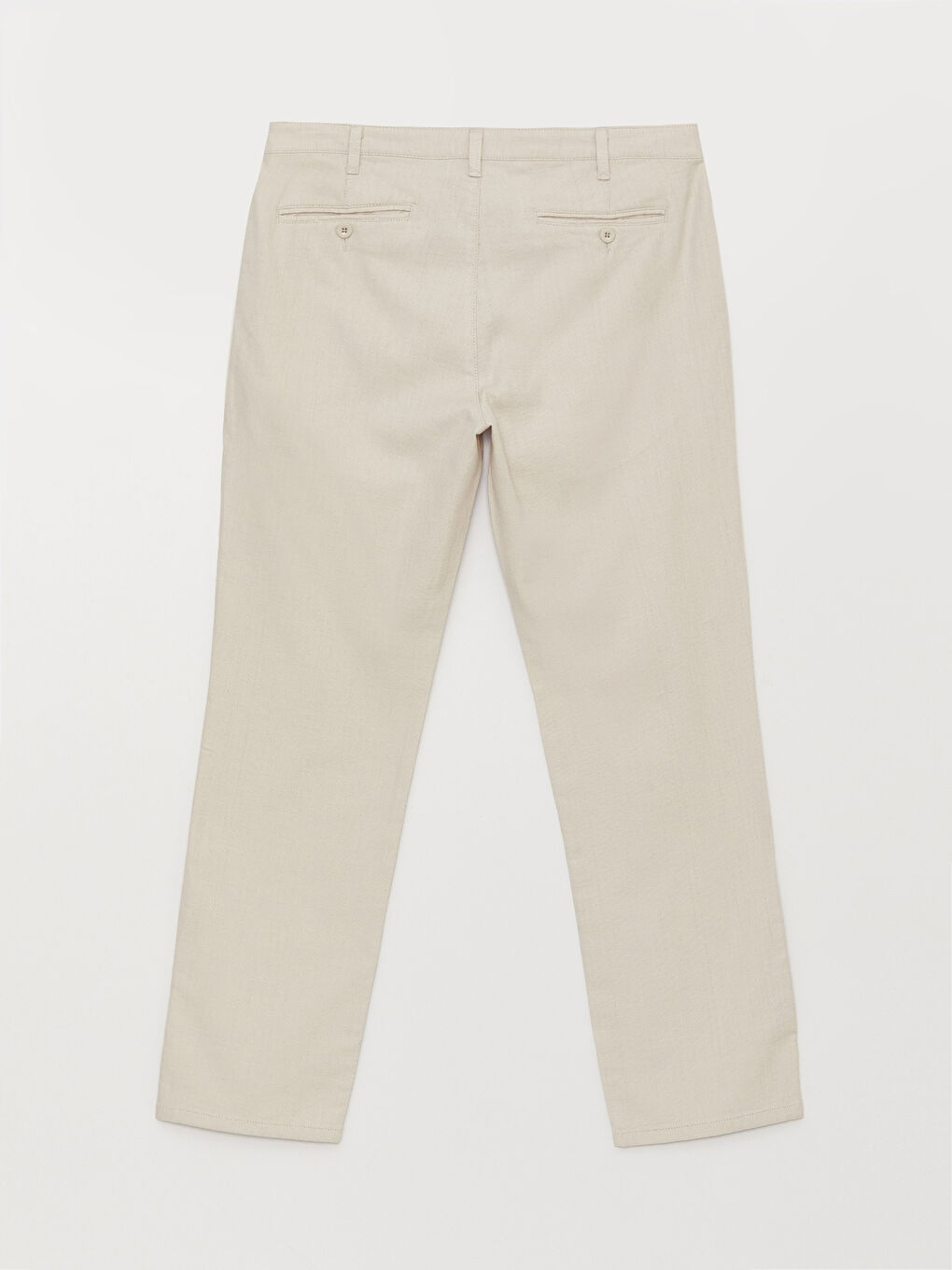 Bej Standart Kalıp Erkek Chino Pantolon-6