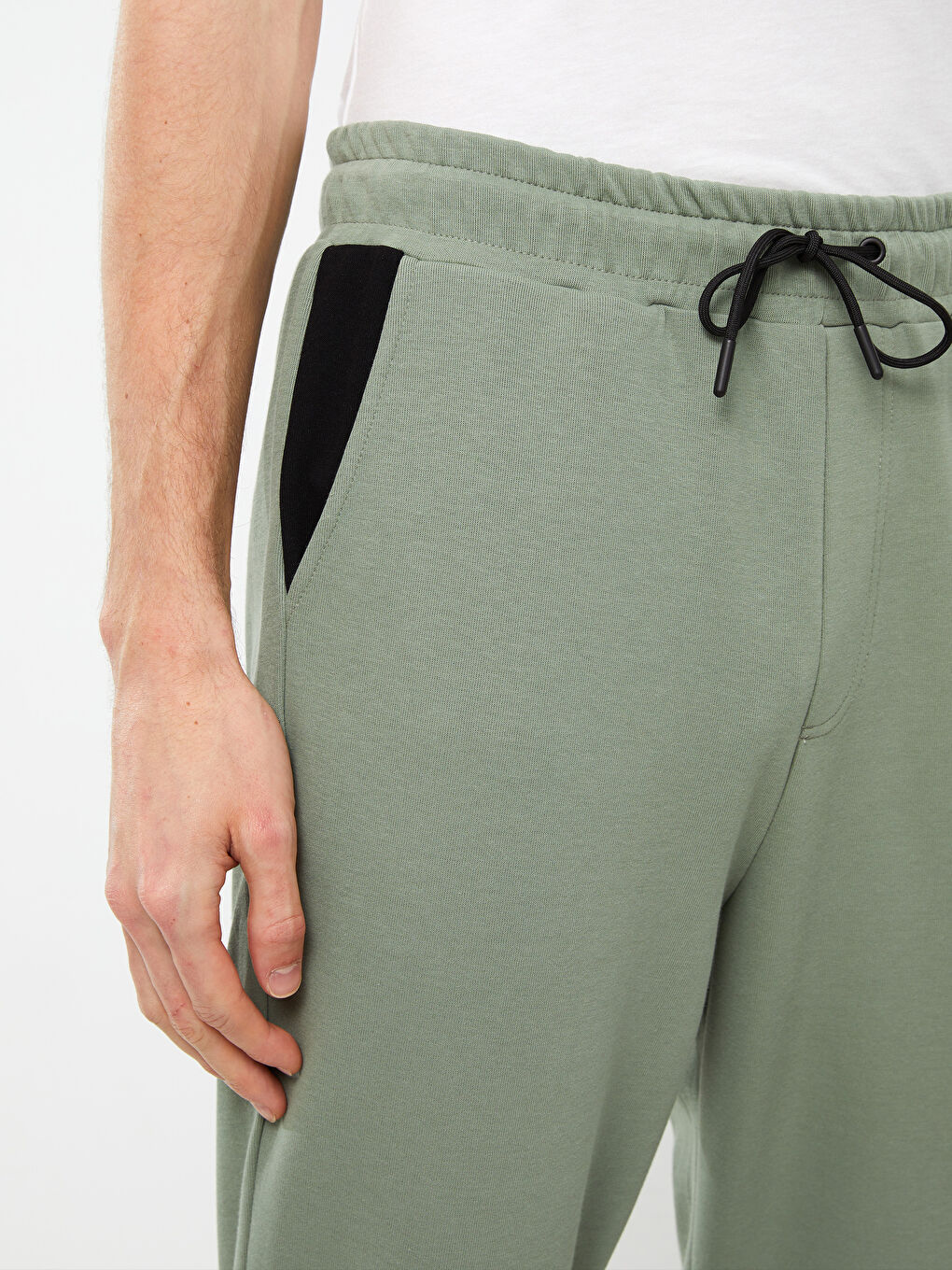 Haki Slim Fit Erkek Eşofman Altı-2