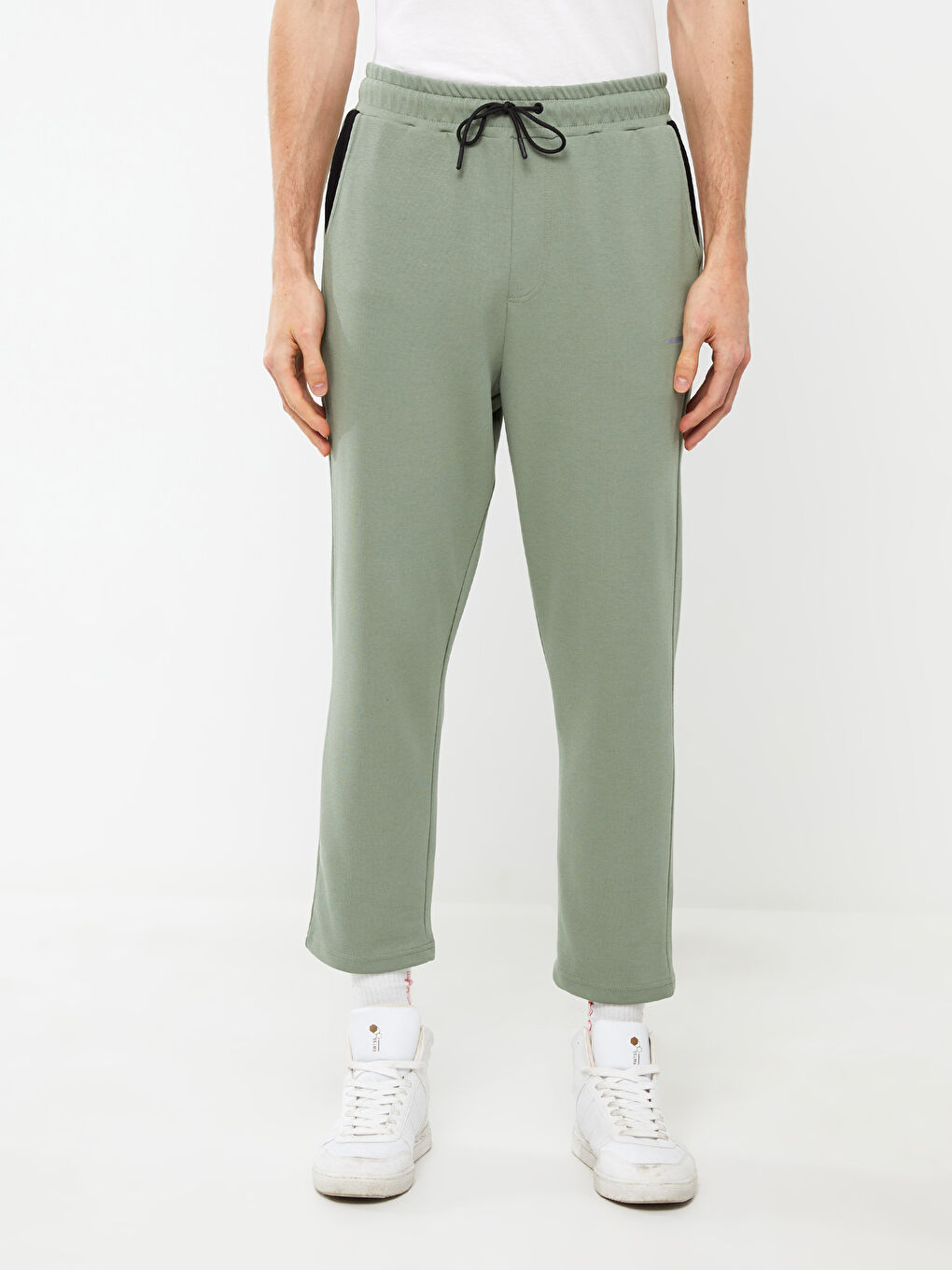 Haki Slim Fit Erkek Eşofman Altı-3