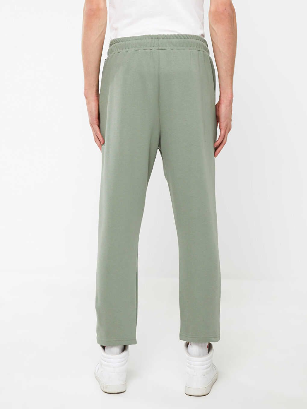 Haki Slim Fit Erkek Eşofman Altı-4