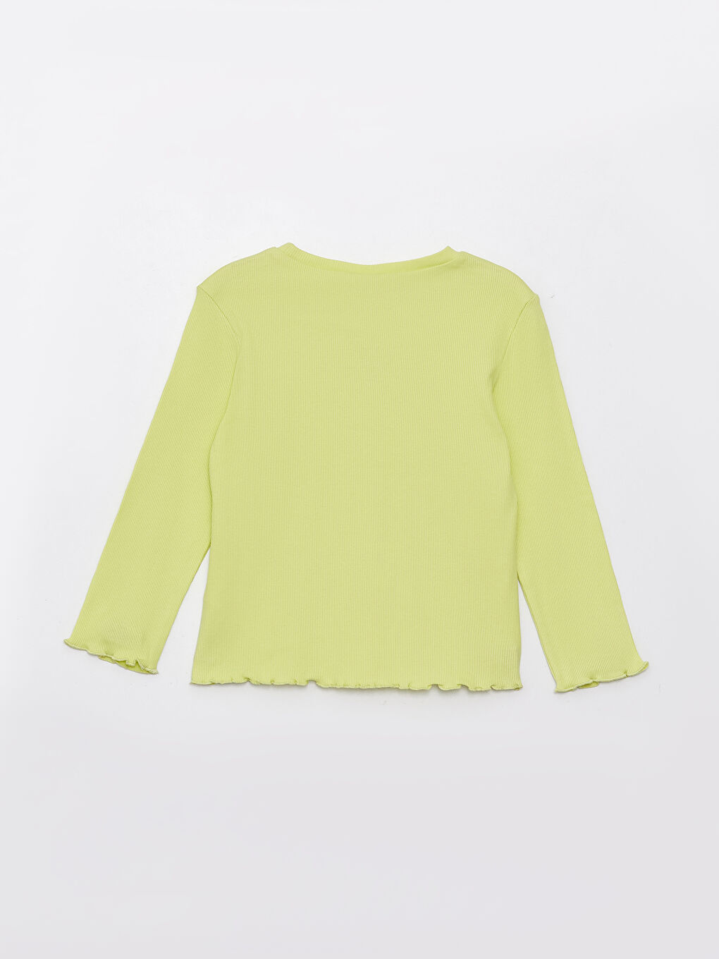 Crew Neck Long Sleeve Embroidered Baby Girls' T-Shirt-5