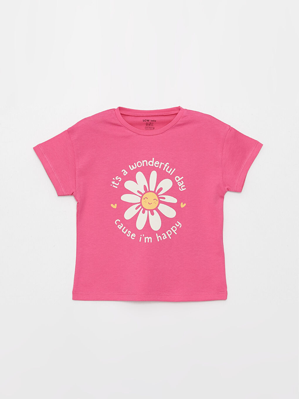 Mavi Bisiklet Yaka Kısa Kollu Baskılı Kız Bebek Tişört 3'lü-5