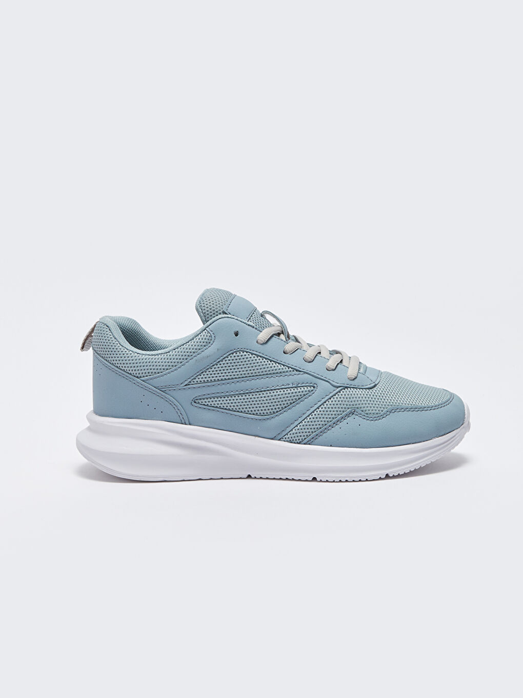 Mavi Bağcıklı Kadın Spor Ayakkabı-1
