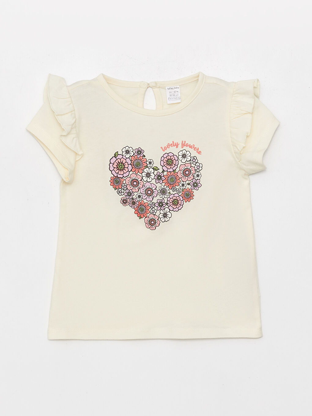 Blouse à Manches Courtes Col Rond Imprimée et Leggings Lot de 2 pour Bébé Fille-1