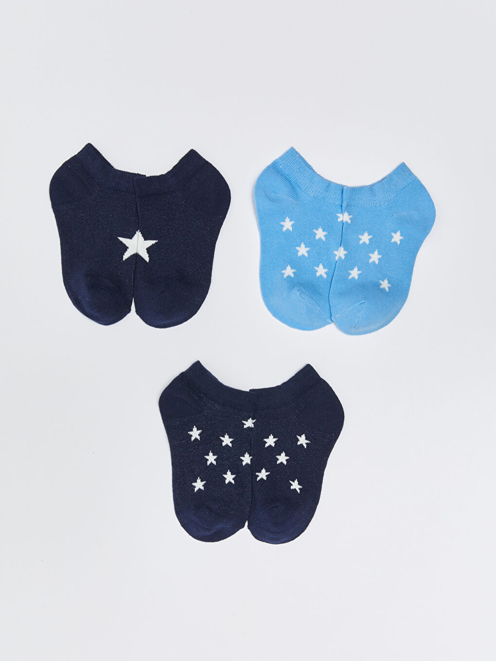 Lacivert Baskılı Erkek Bebek Patik Çorap 5'li-2