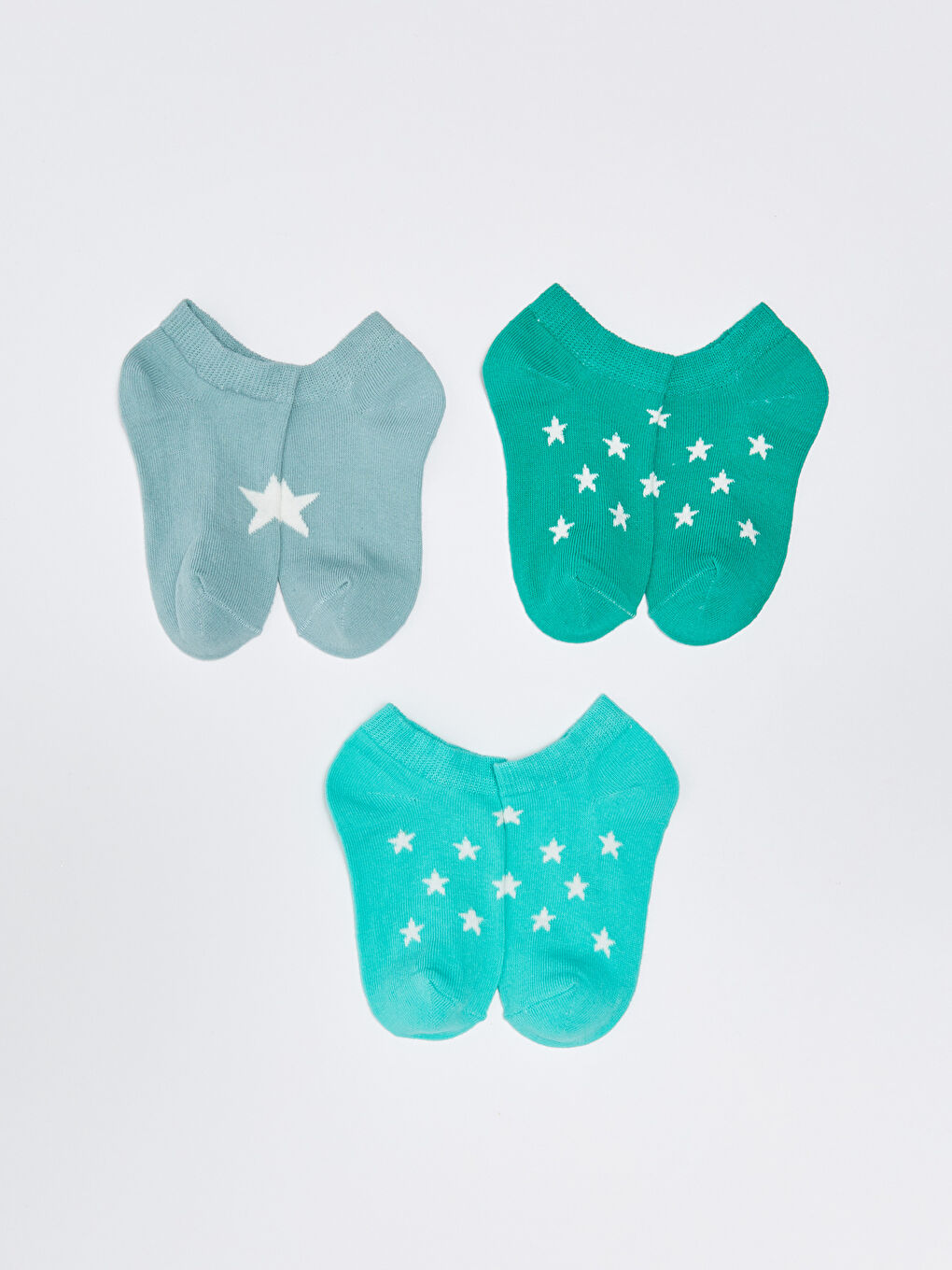 Yeşil Baskılı Erkek Bebek Patik Çorap 5'li-2