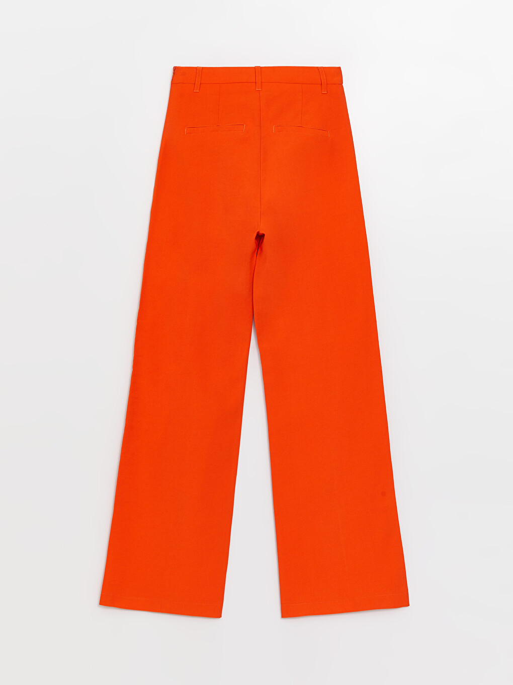 Standard Fit Plain Wide Leg Women's Trousers-6