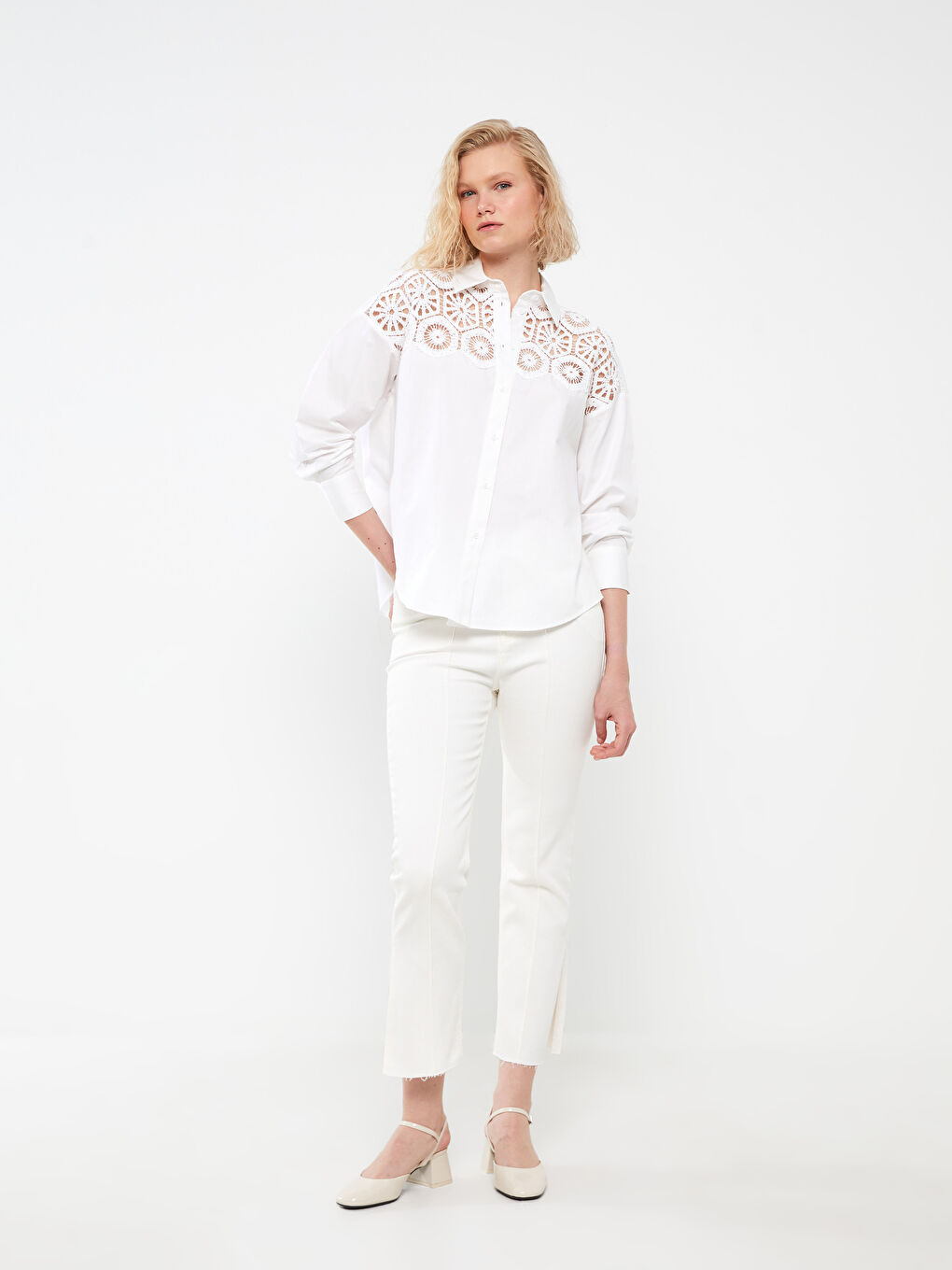 High Waisted Straight Fit Women's Jeans-1