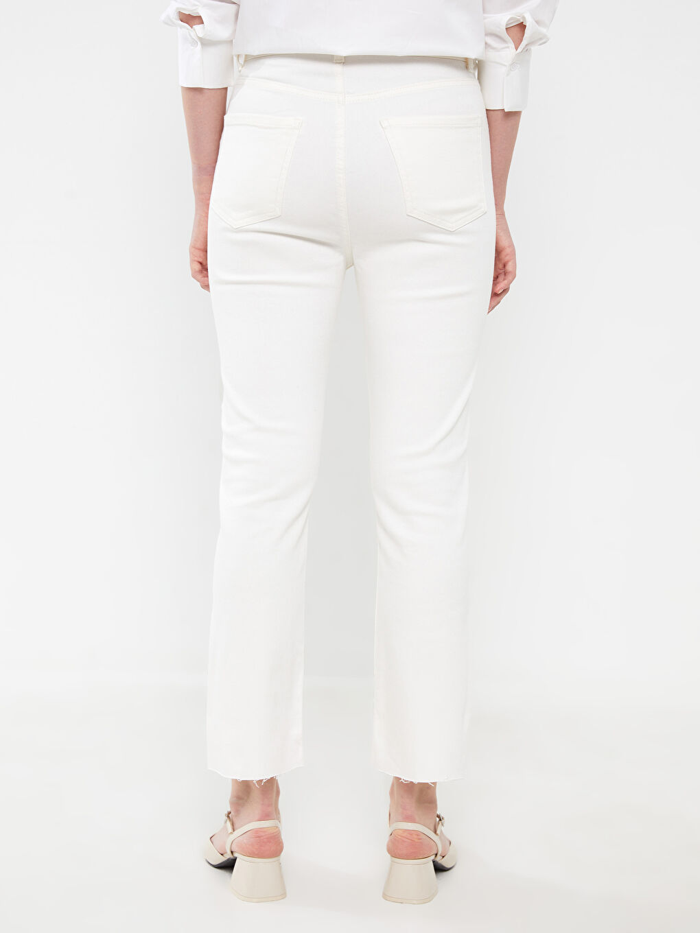 High Waisted Straight Fit Women's Jeans-4