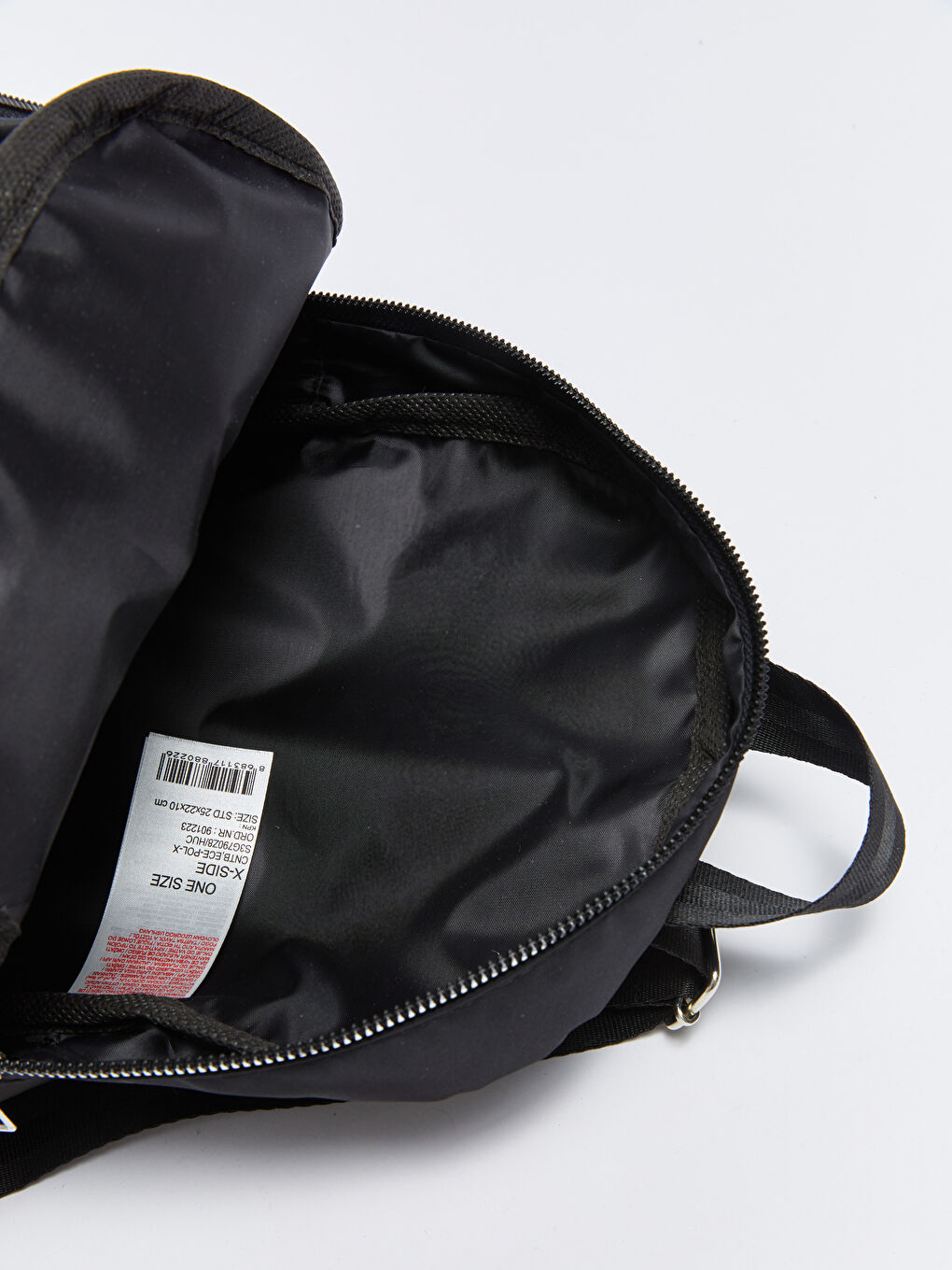Siyah Paraşüt Kumaş Kadın Sırt Çantası-5