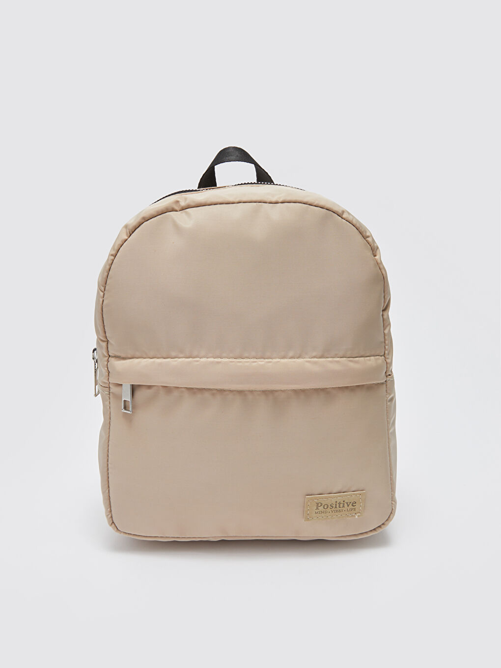 Bej Paraşüt Kumaş Kadın Sırt Çantası-2