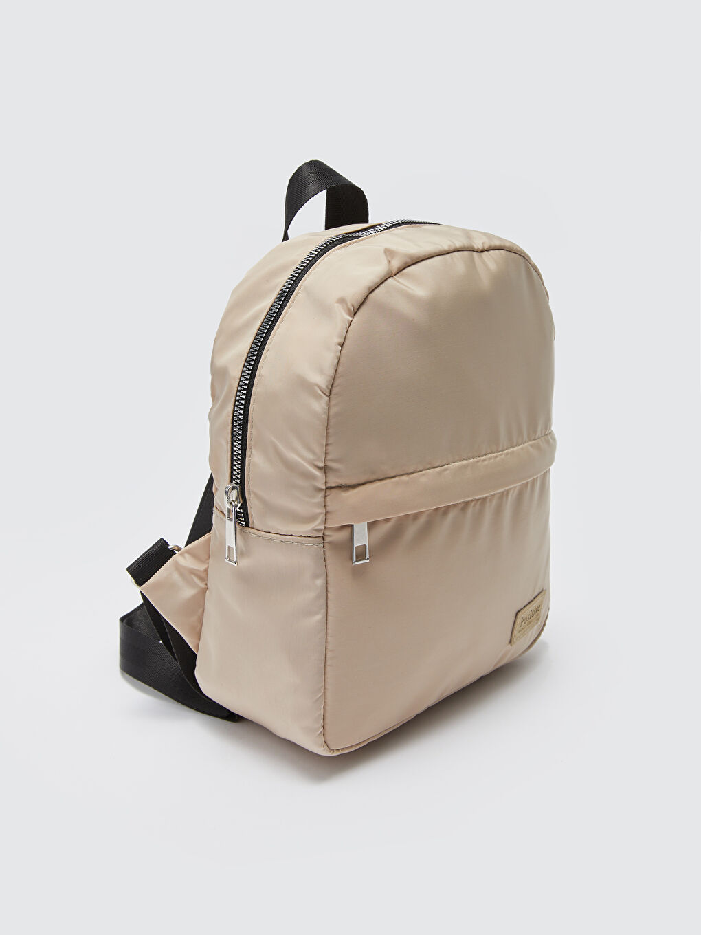 Bej Paraşüt Kumaş Kadın Sırt Çantası-3