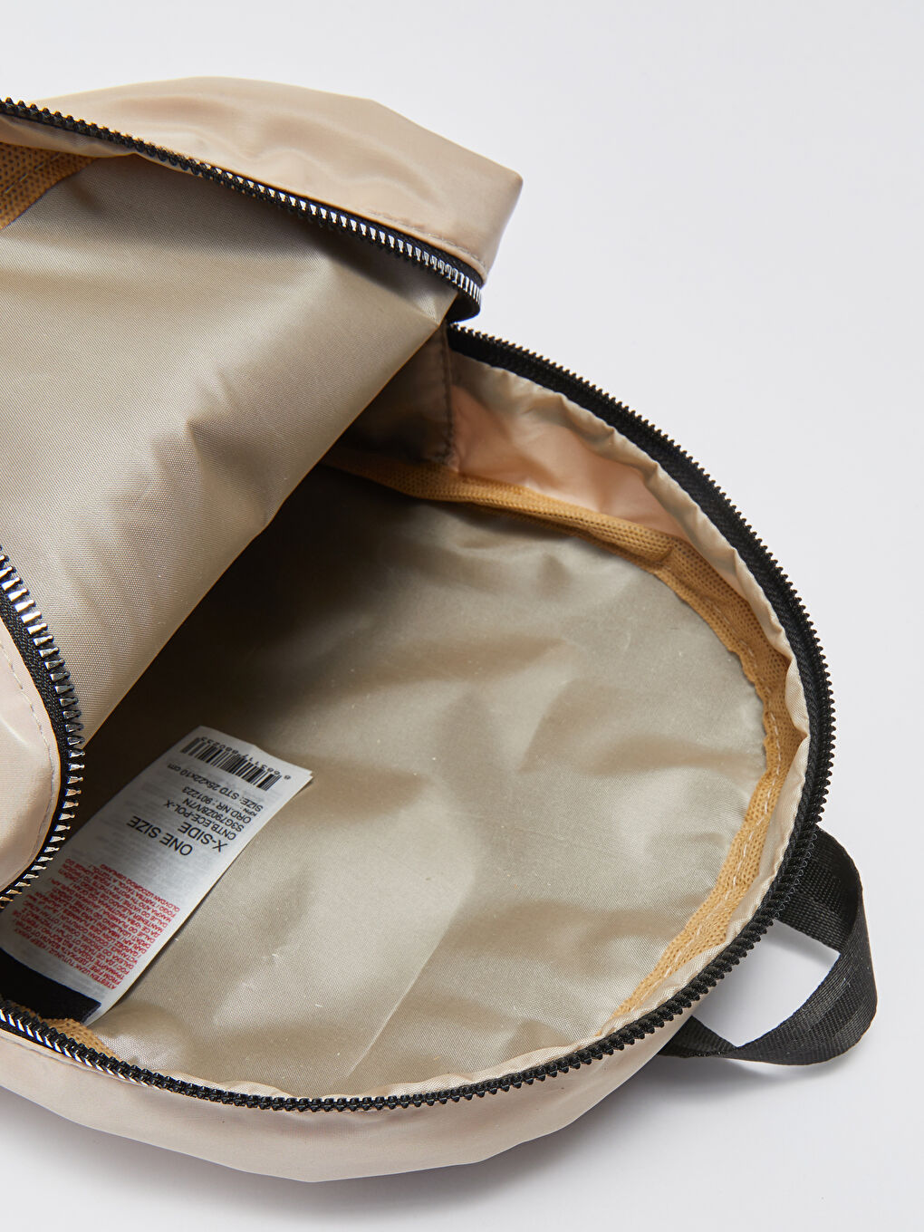 Bej Paraşüt Kumaş Kadın Sırt Çantası-5