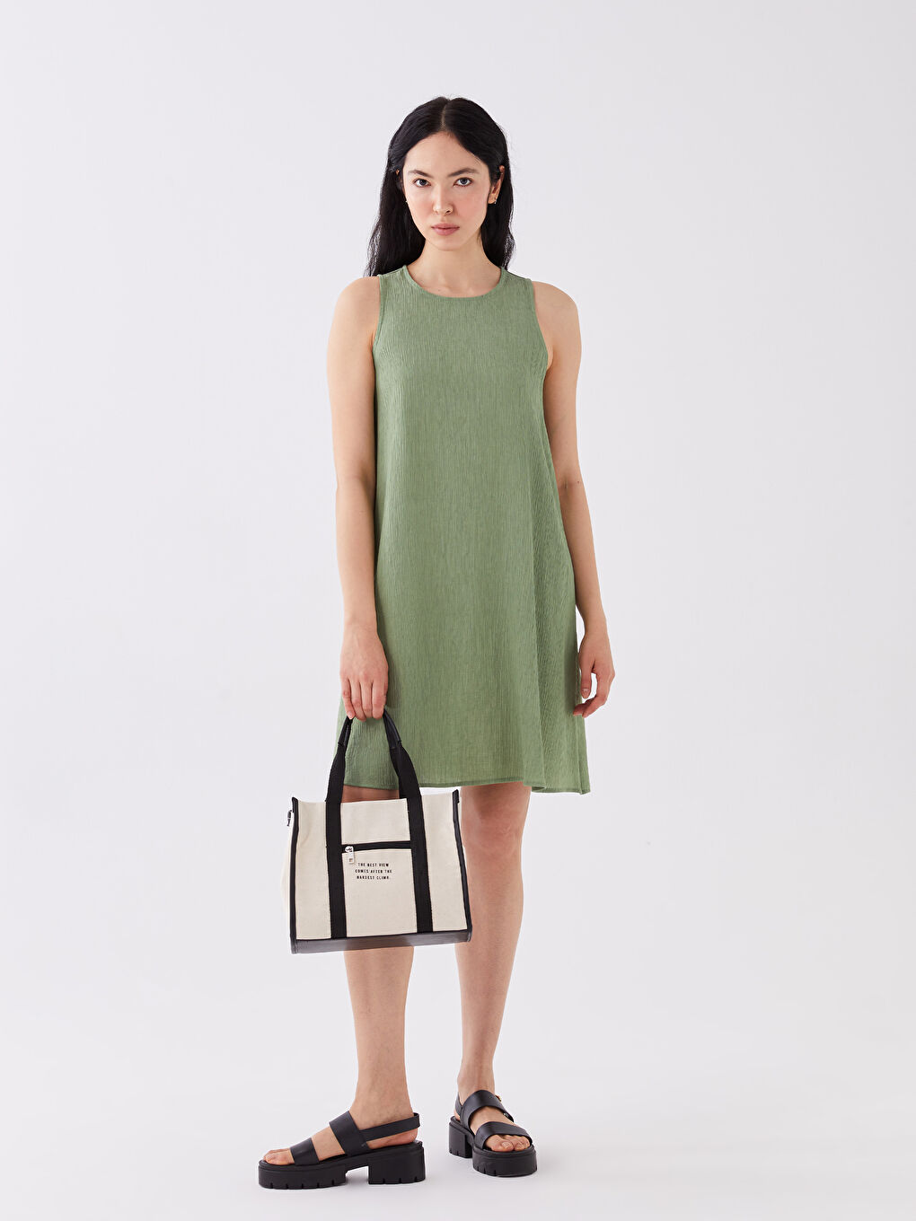 Bej Baskılı Kadın Kol Çantası-2