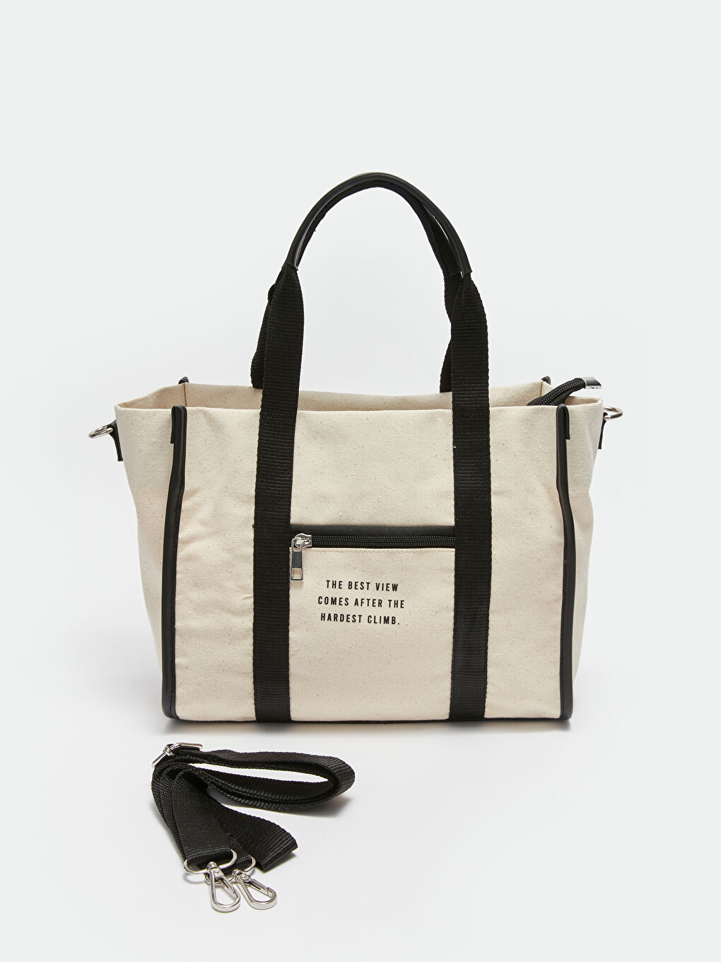 Bej Baskılı Kadın Kol Çantası-3