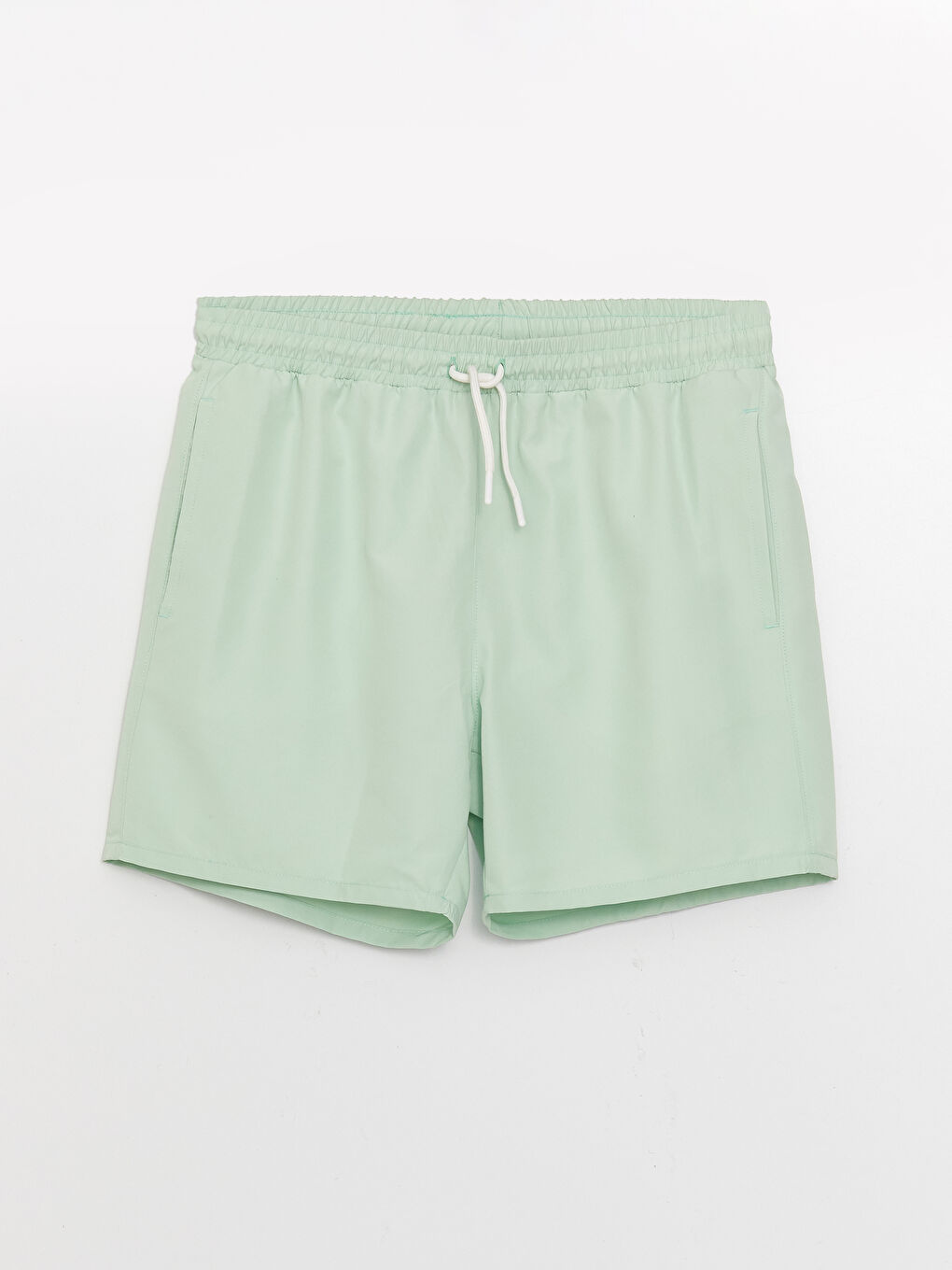 Yeşil Kısa Boy Basic Erkek Deniz Şortu-7