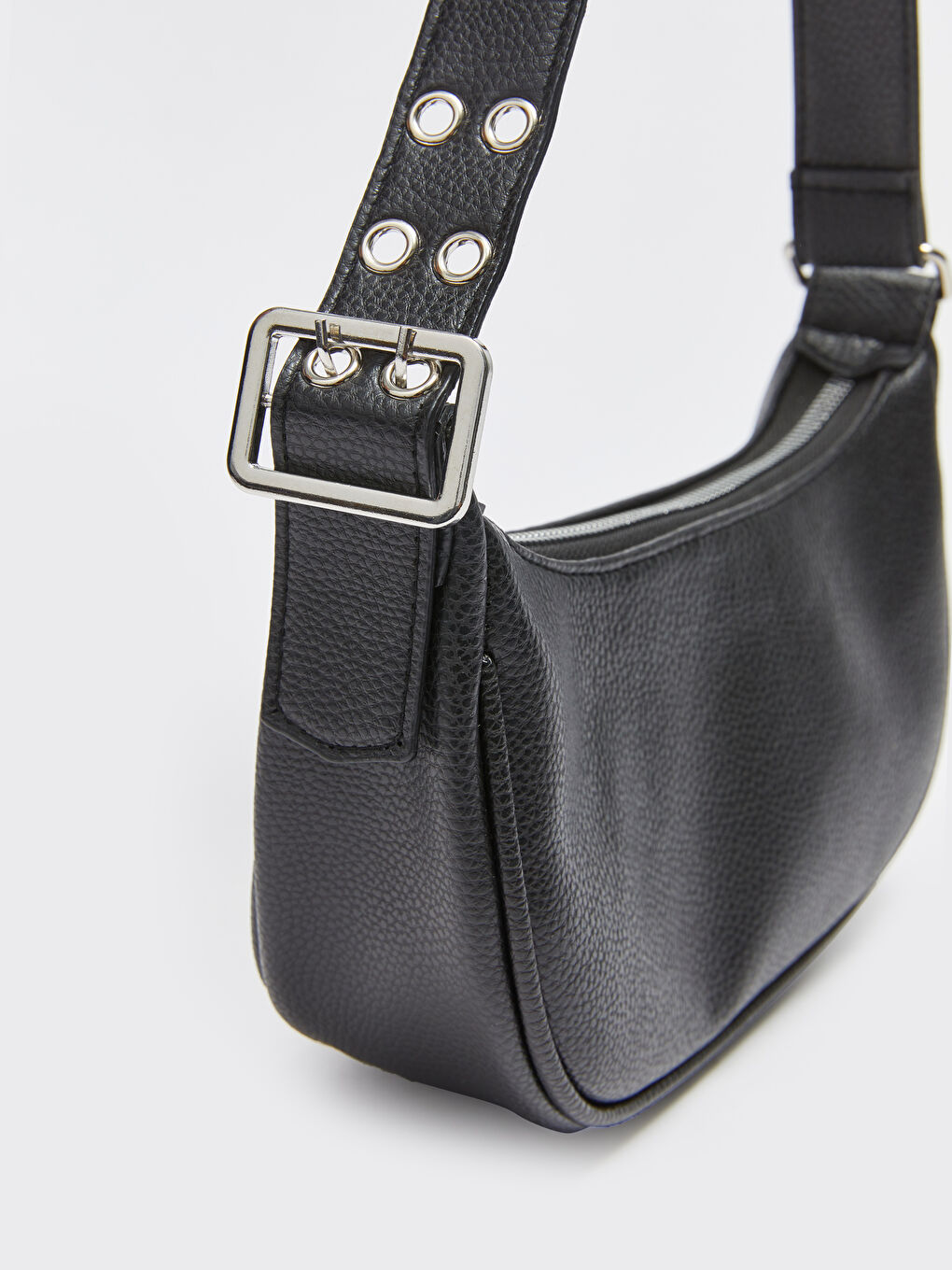 Faux Leather Women's Baguette Bag-4