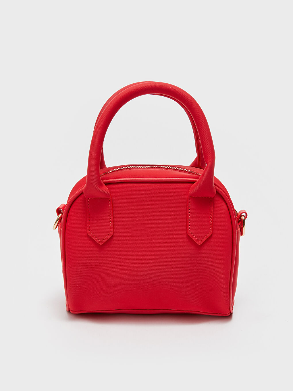 Kırmızı Deri Görünümlü Kadın Omuz Çantası-1