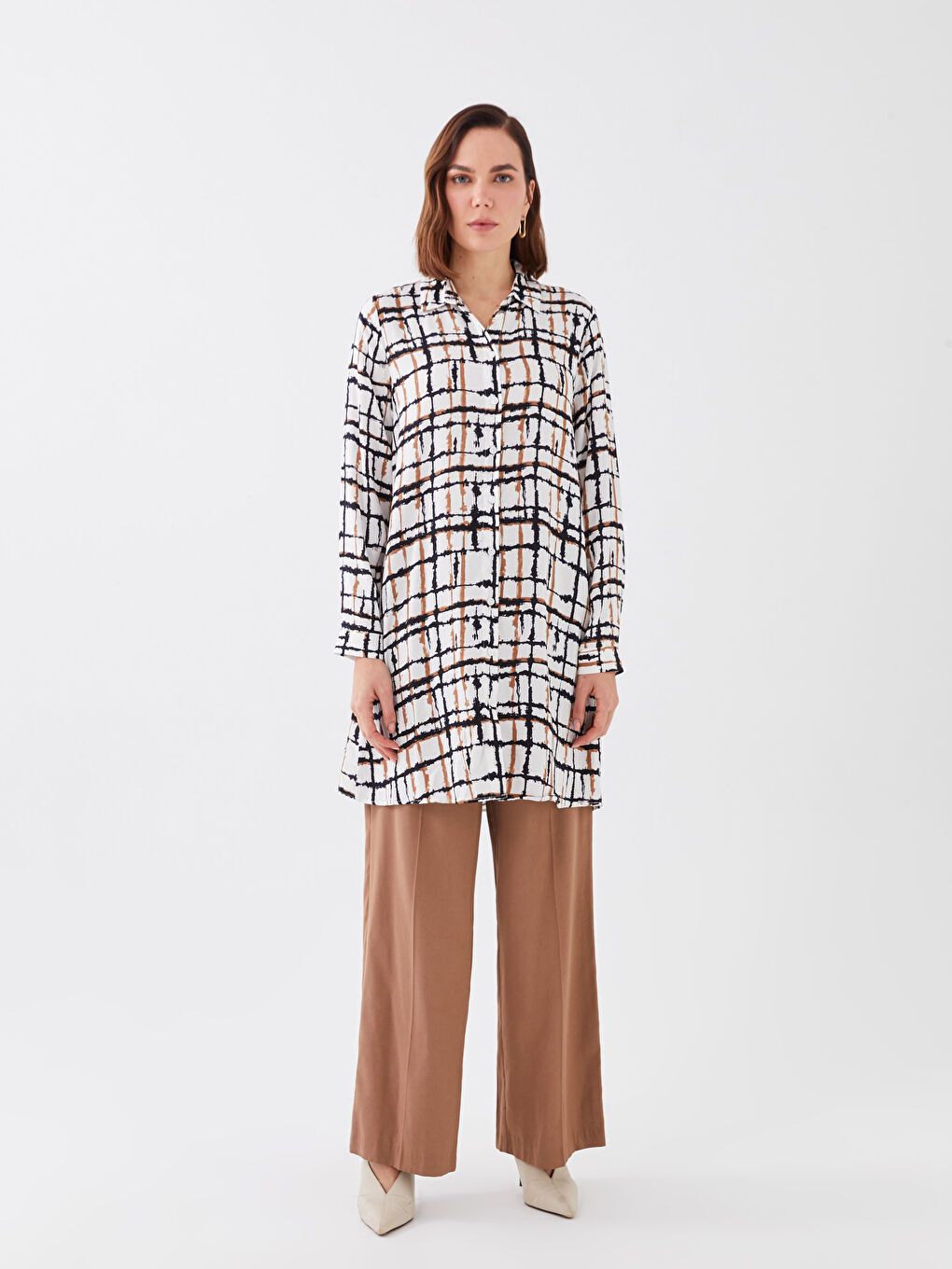 قميص تونيك منقوش للسيدات-2