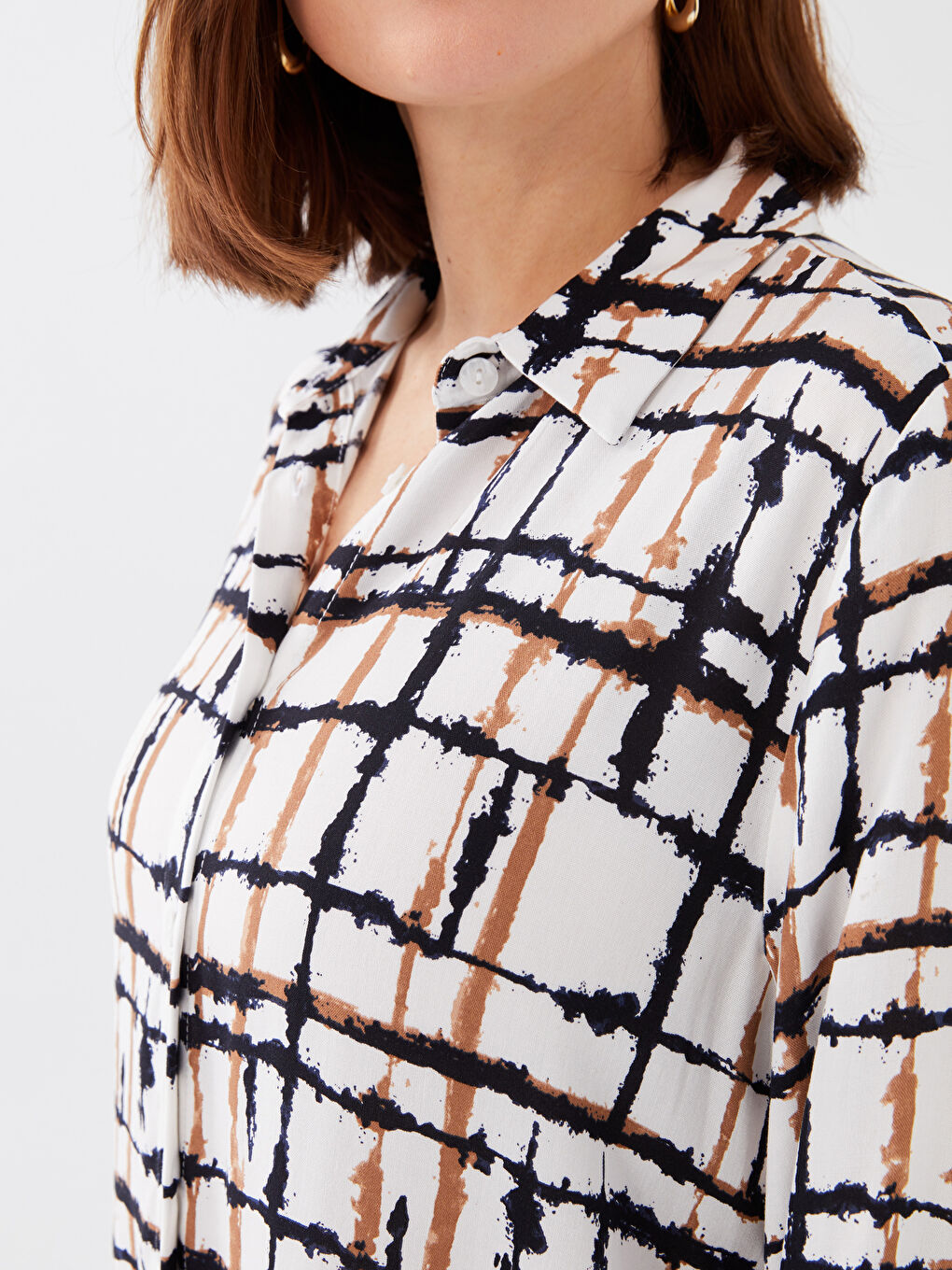 قميص تونيك منقوش للسيدات-3