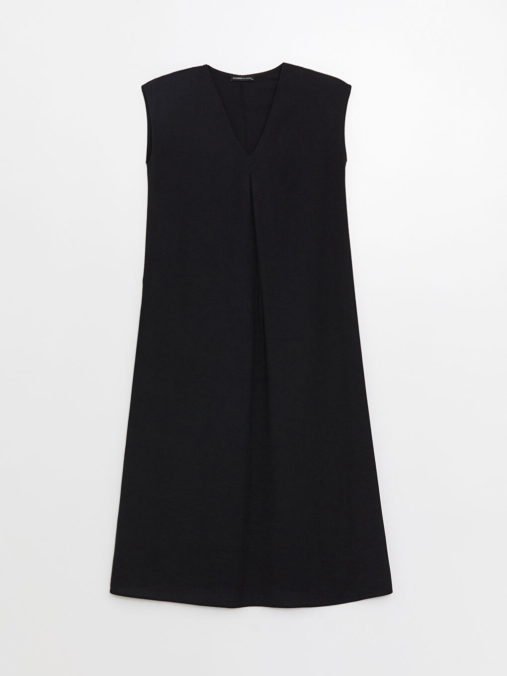 V Neck Plain Linen Blend Women's Dress -S3G843Z8-CVL