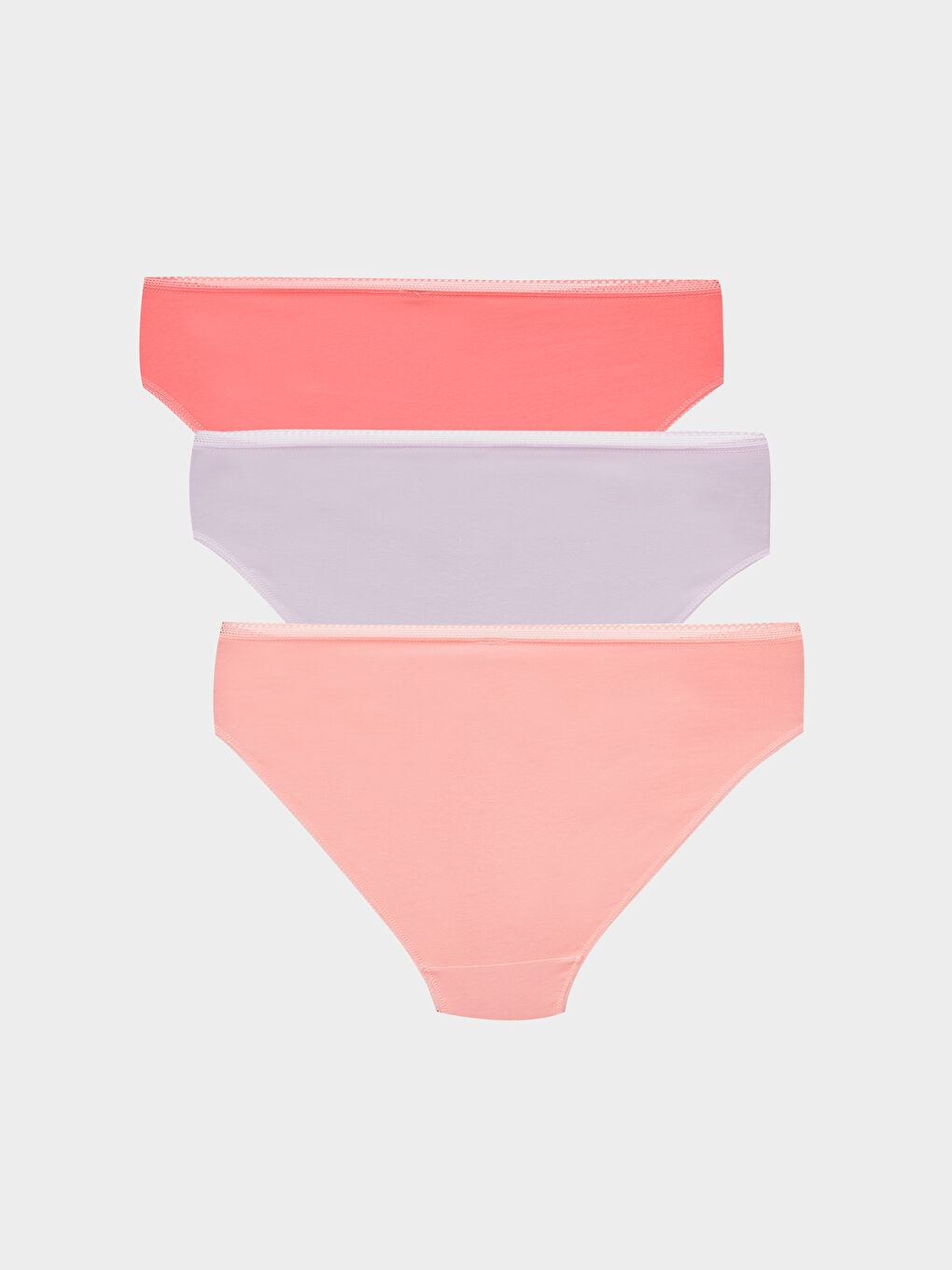 LCW DREAM Pembe Düz Bikini Külot 3'lü Paket - 1