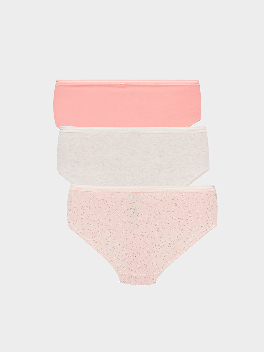LCW DREAM Pembe Desenli Hipster Külot 3'lü Paket - 1