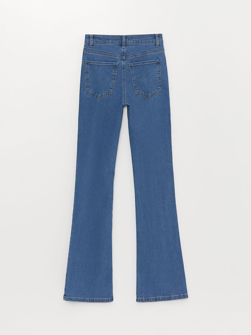 İndigo Normal Bel Mars Flare Kadın Jean Pantolon-6