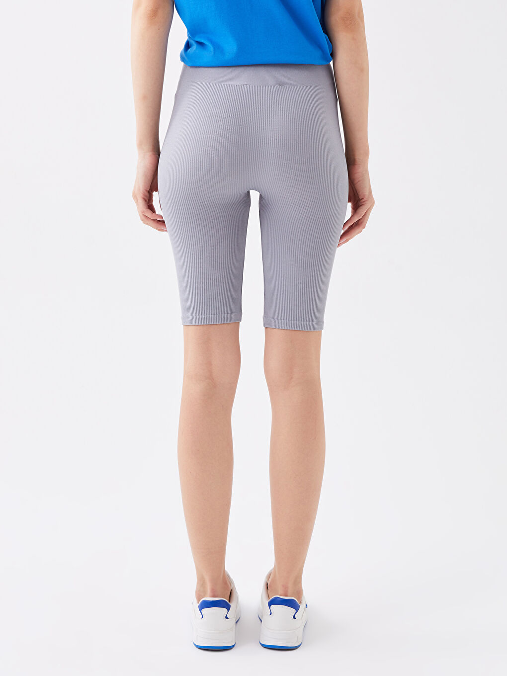 Women's Straight Elastic Waist Seamless Shorts Tights -S3G896Z8-QYE