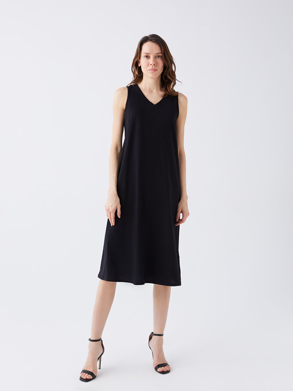 V-Neck Straight A-Line Women's Dress -S3G919Z8-CVL
