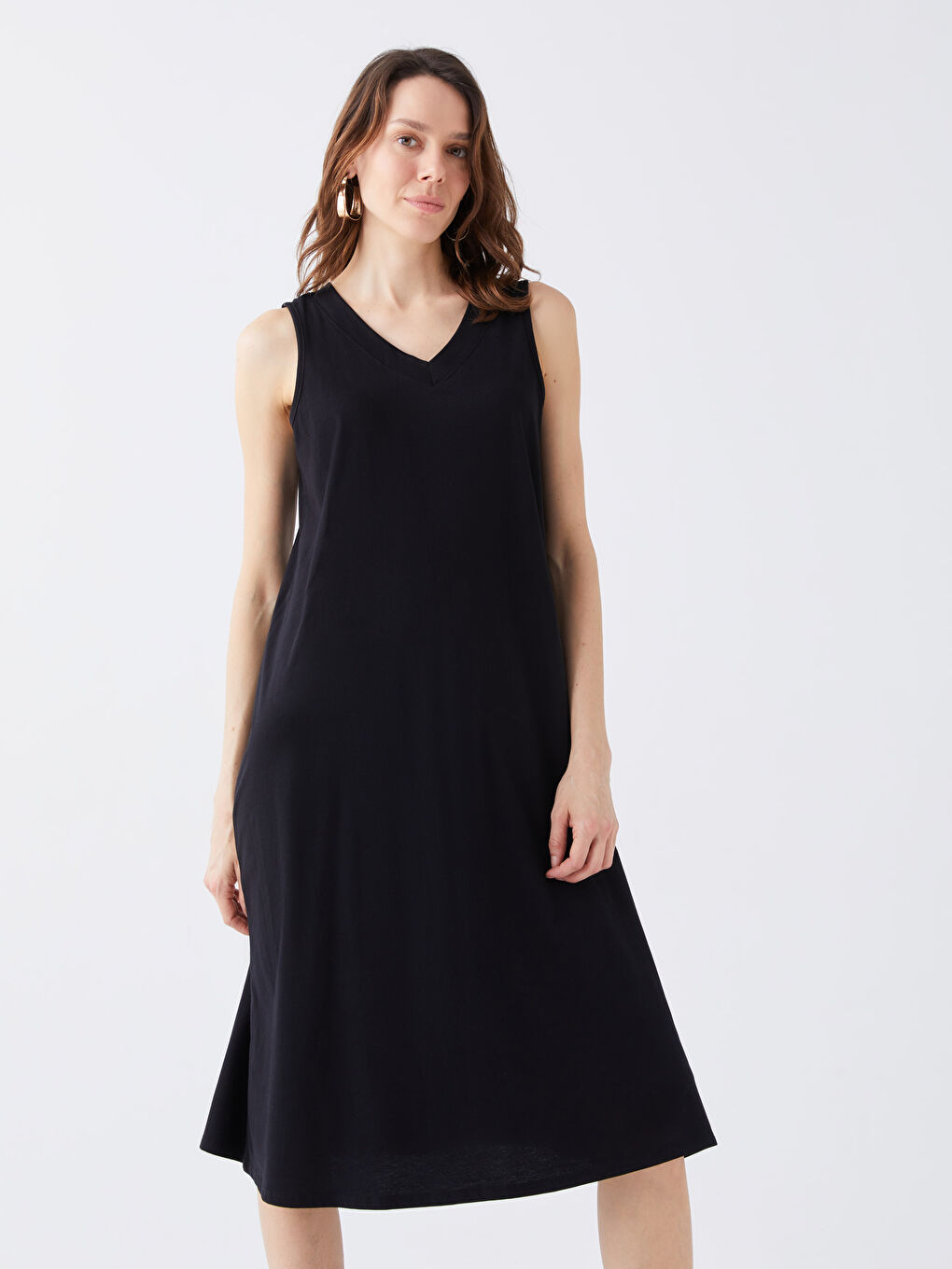 V-Neck Straight A-Line Women's Dress -S3G919Z8-CVL