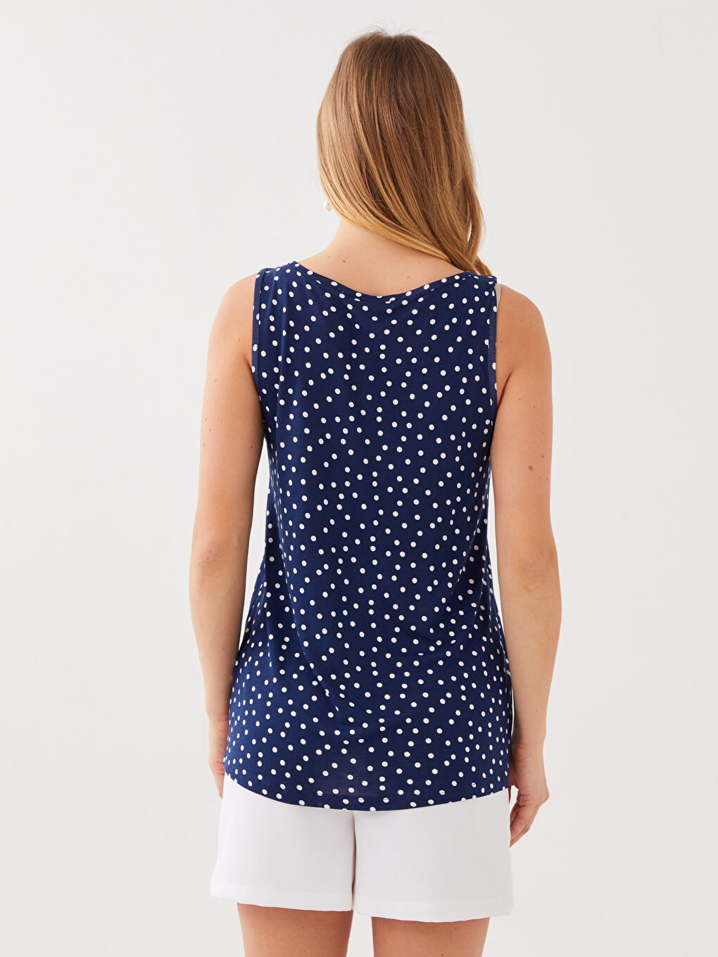 LCWAIKIKI Basic U-Neck Polka Dot Female Athlete -S3G929Z8-LSJ