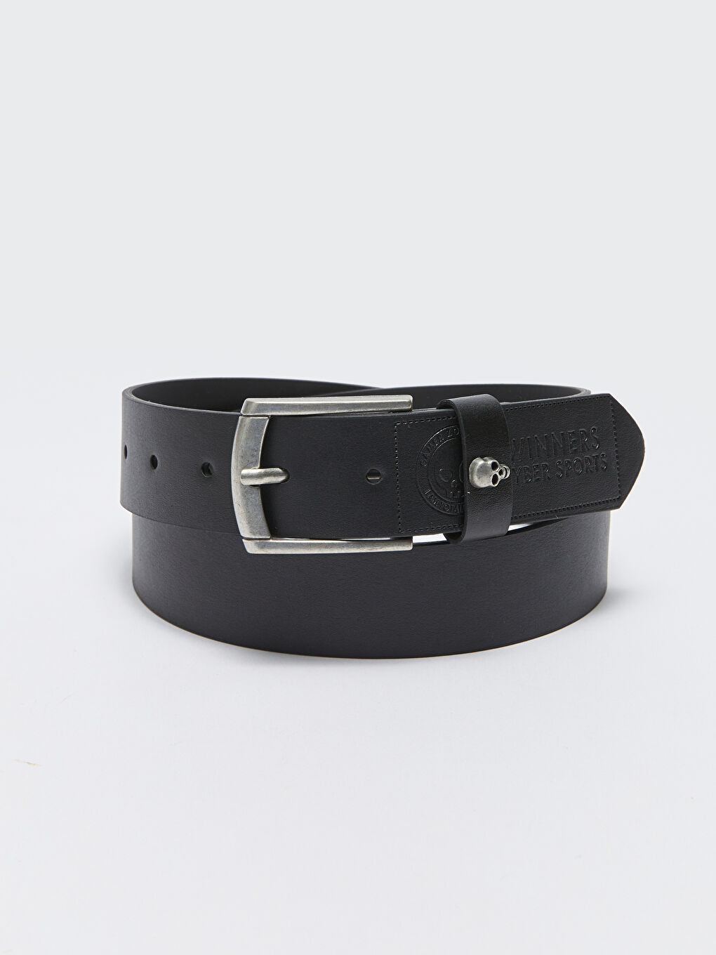 Siyah Deri Görünümlü Erkek Çocuk Kemer