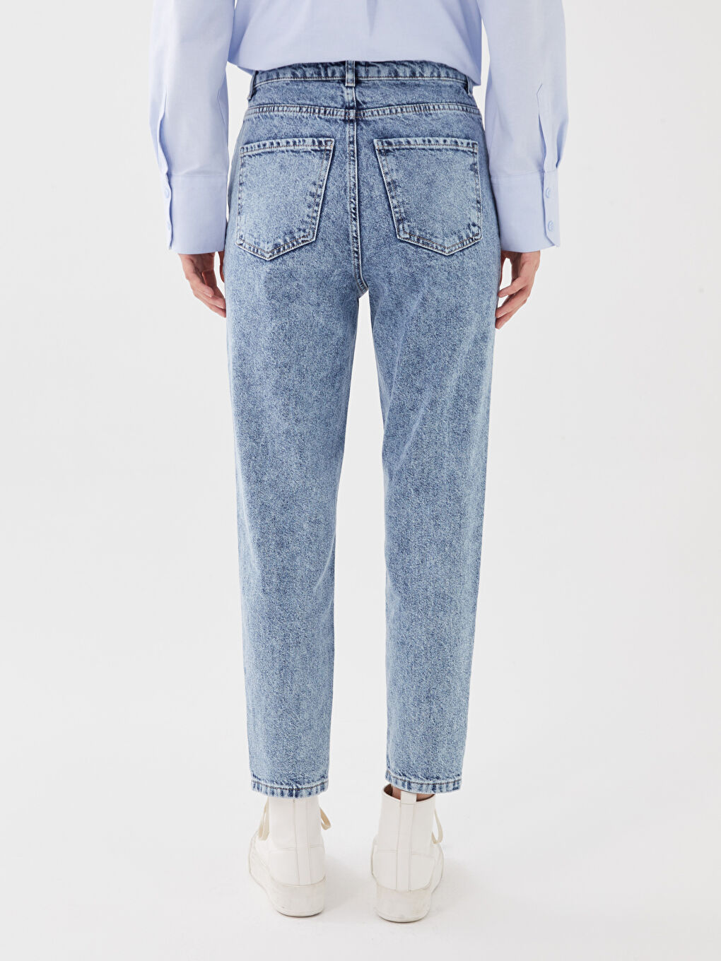 High Waist Mom Fit Women's Jeans-3