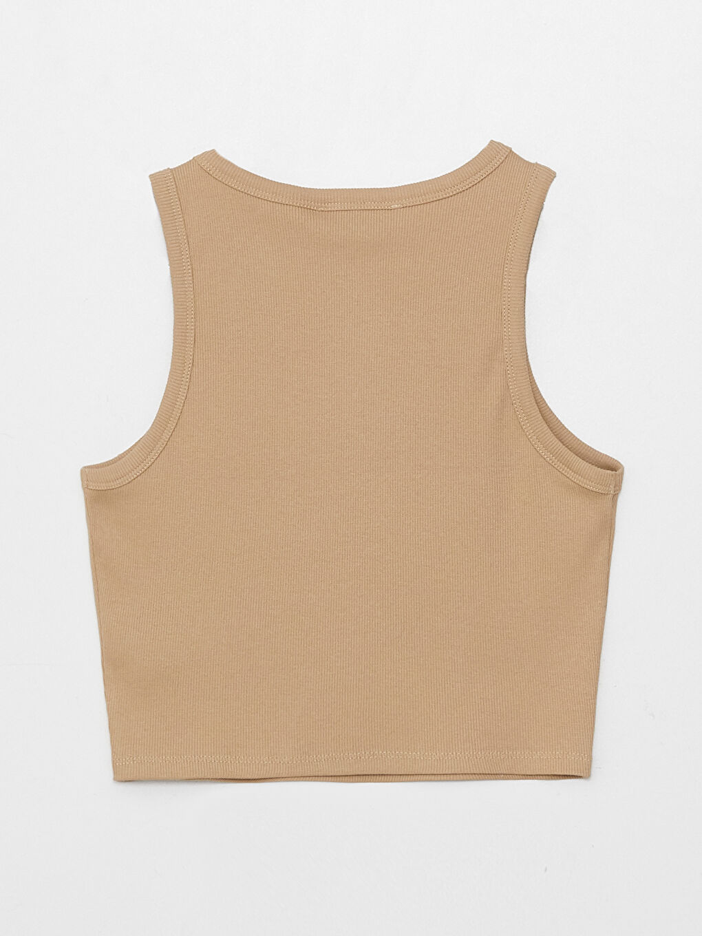 LCW Vision Women's Crew Neck Plain Crop Top -S3GA20Z8-KPL