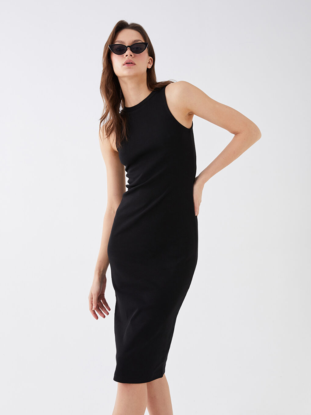 LCW Vision Robe Moulante pour Femmes à Col Rond -S3GA21Z8-CVL