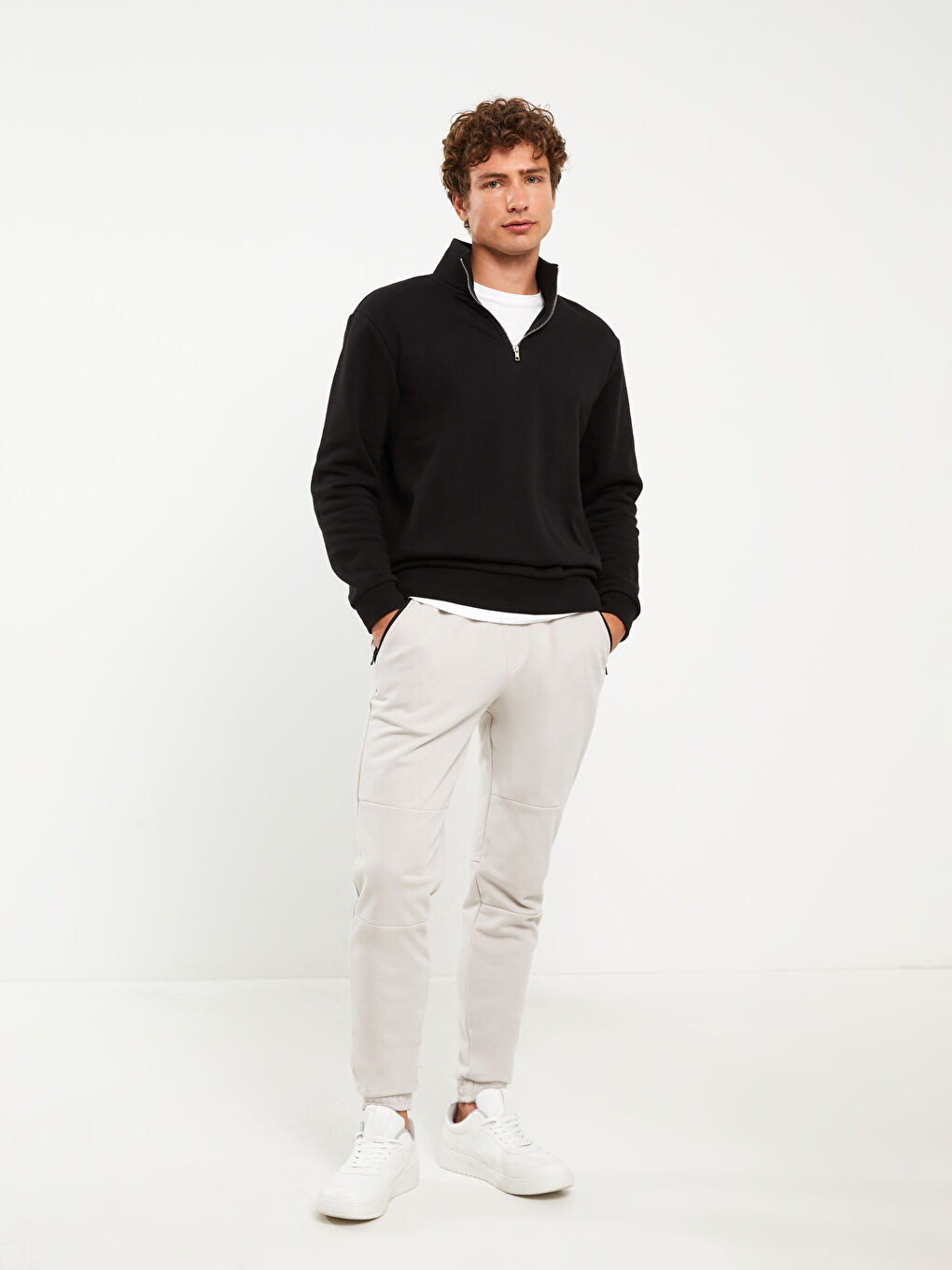 Gri Slim Fit Erkek Jogger Eşofman Altı