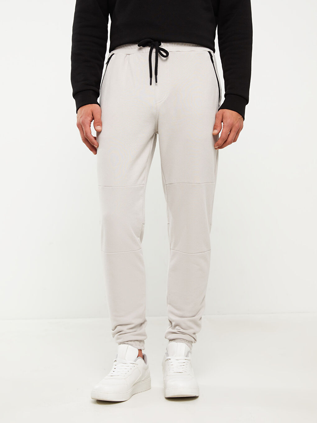Gri Slim Fit Erkek Jogger Eşofman Altı-2