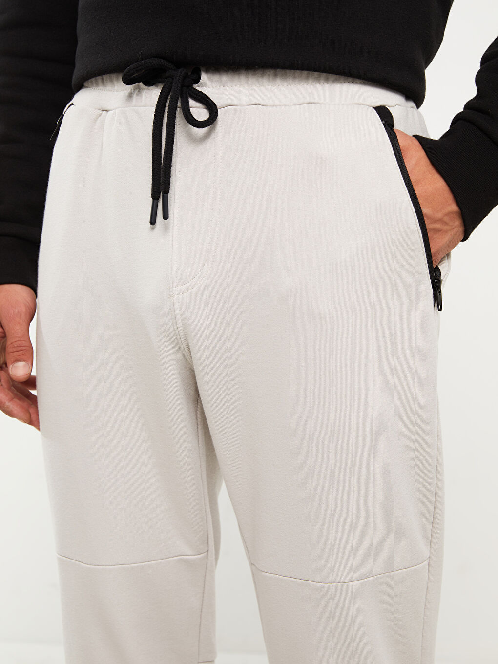 Gri Slim Fit Erkek Jogger Eşofman Altı-4