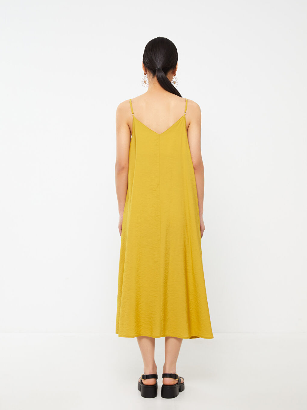 Heart Collar Straight Strap A-Line Women's Dress -S3GA26Z8-FLA