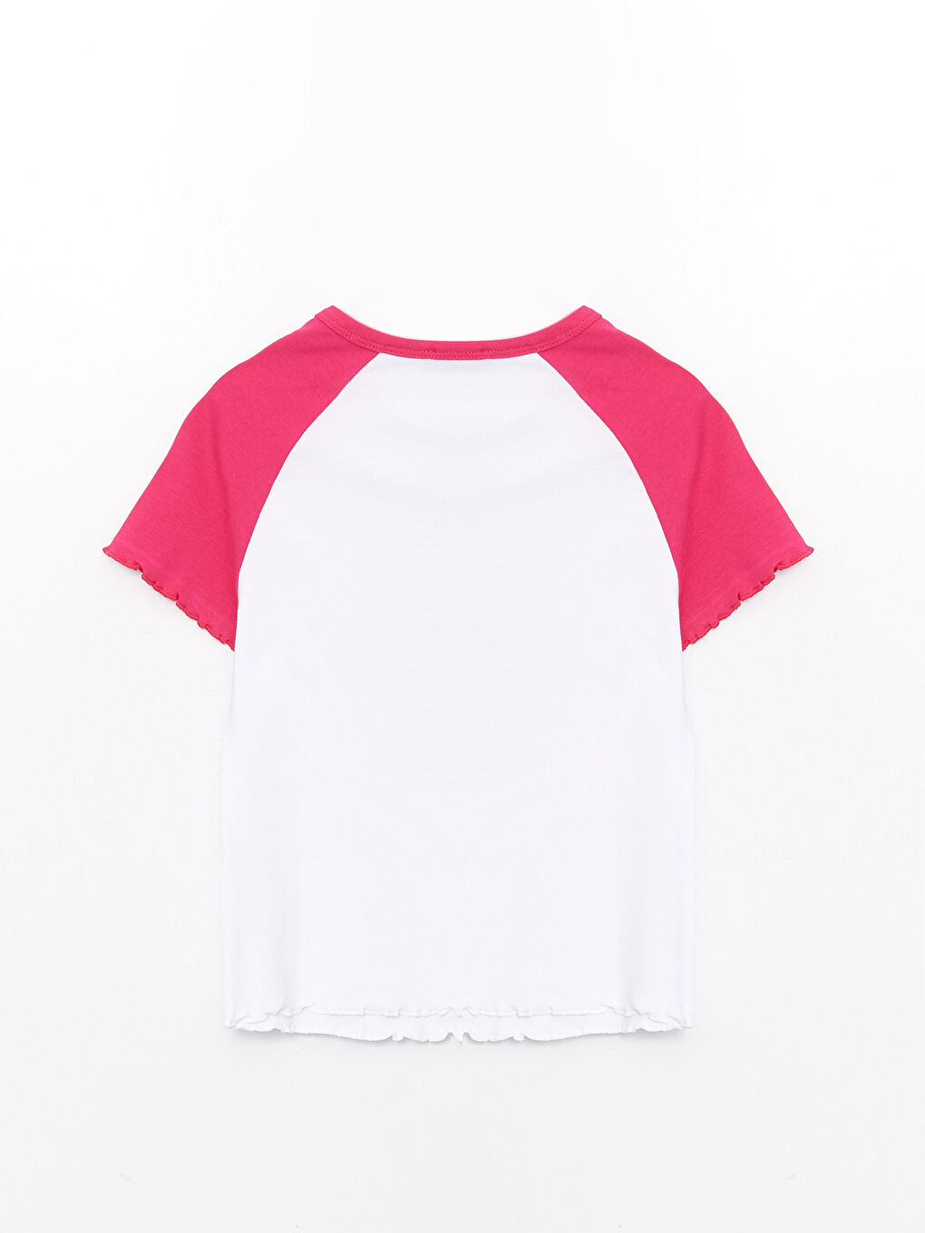 Crew Neck Printed Short Sleeve Women's Crop Top-6