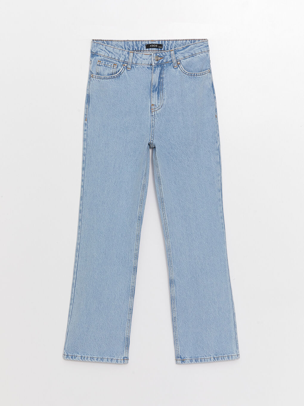 Mavi Yüksek Bel Straight Fit Kadın Jean Pantolon-5