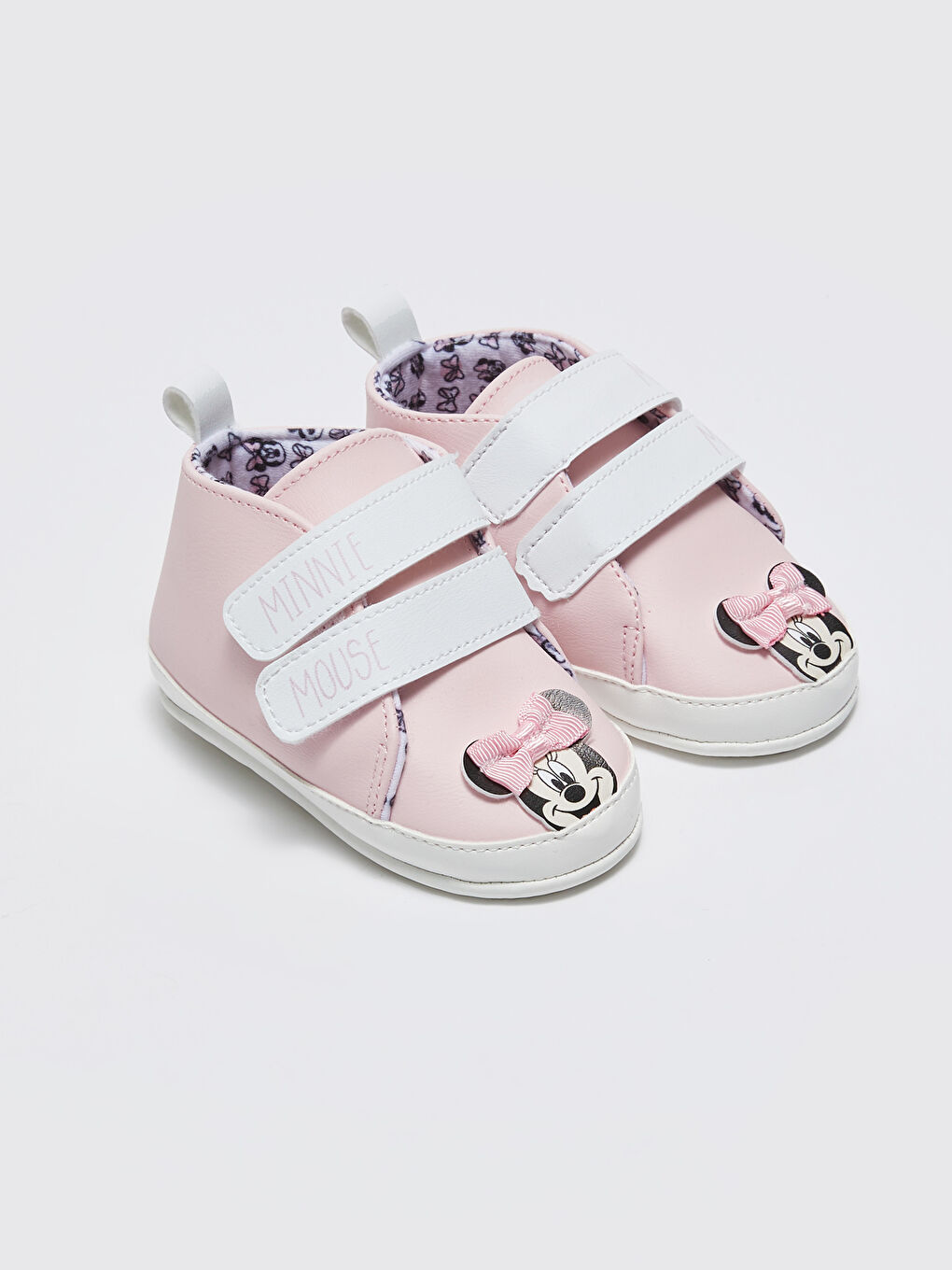 Chaussures de poussette imprimées Minnie Mouse pour bébé fille avant la marche