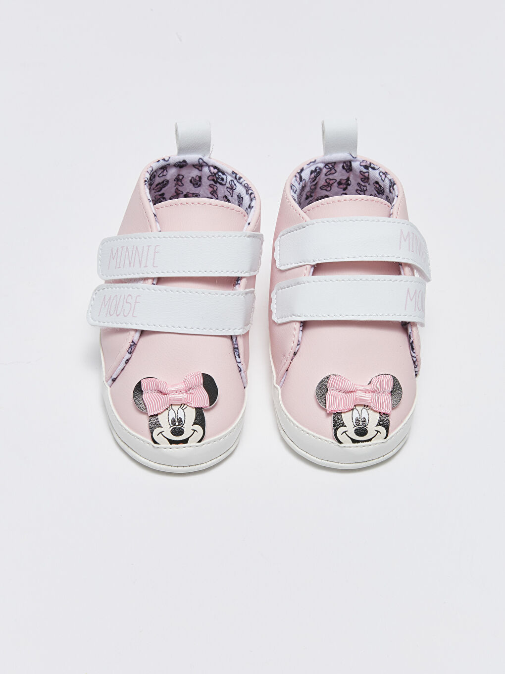 Chaussures de poussette imprimées Minnie Mouse pour bébé fille avant la marche-2