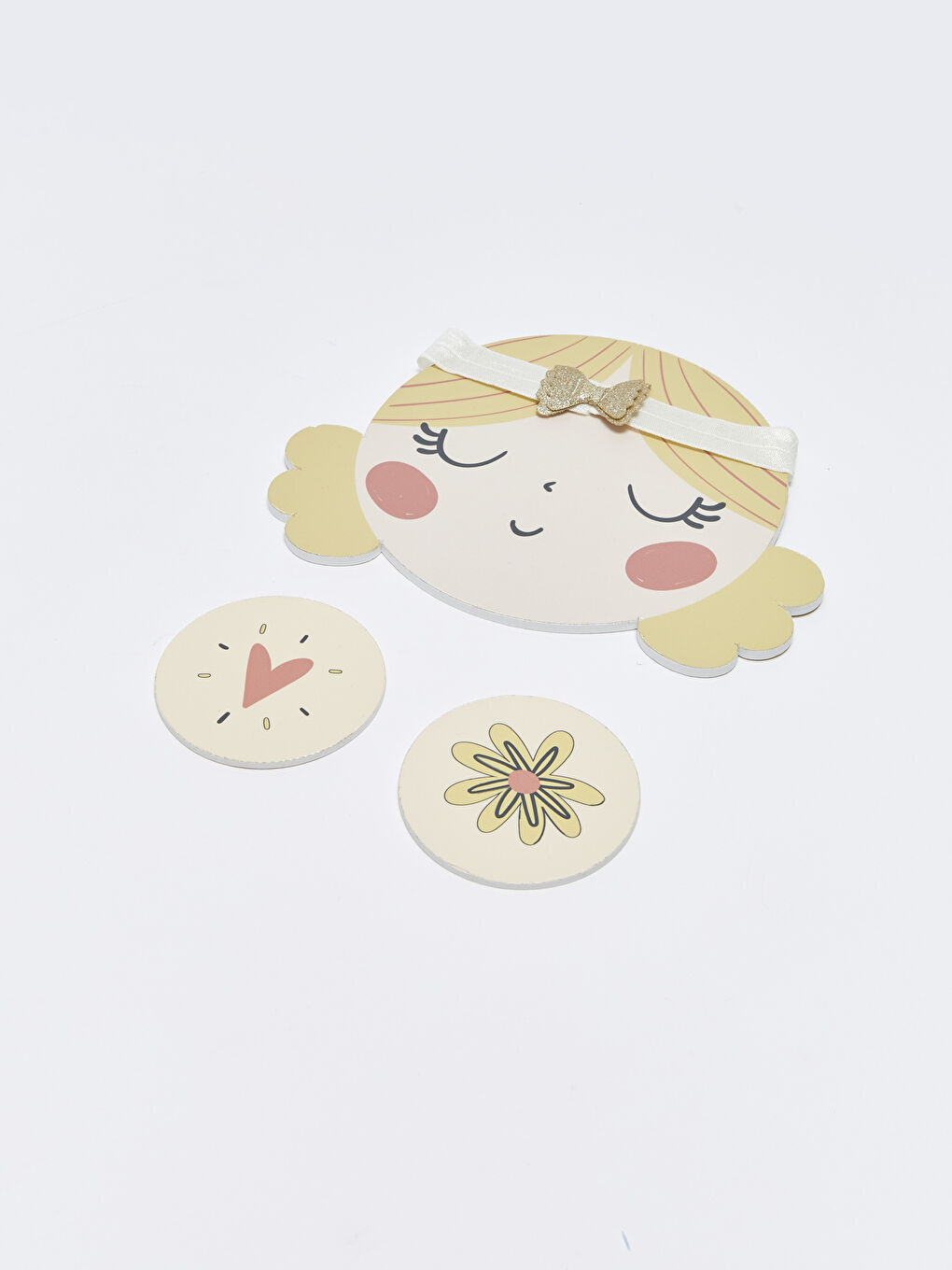 ბაფთით დეტალური გოგონას პირველი ნაბიჯების ფეხსაცმელი და თმის სამაგრი-2