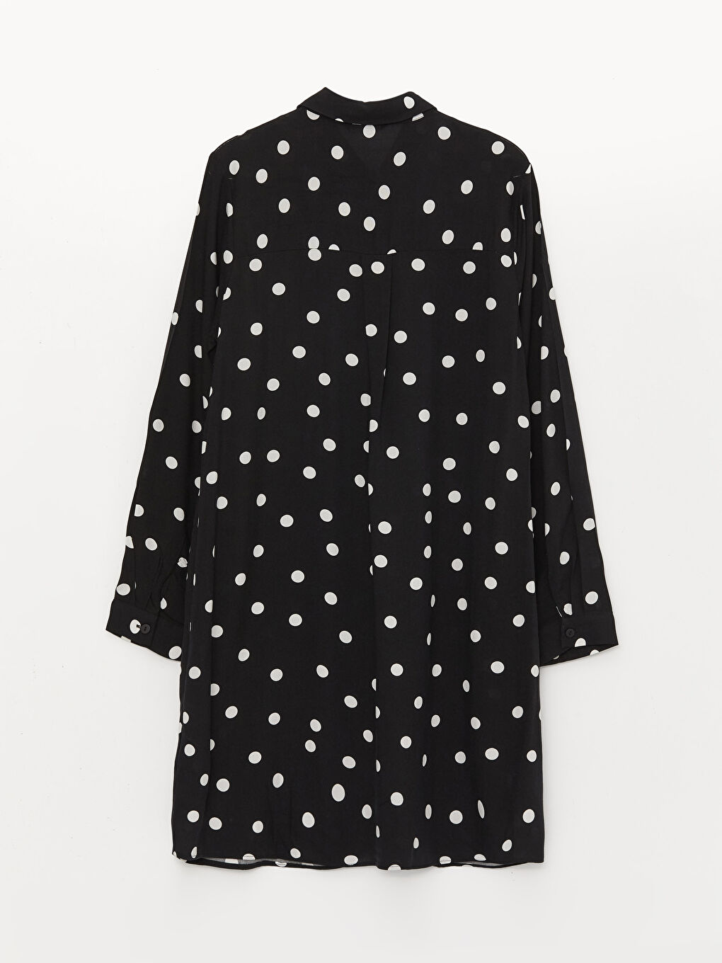 Polka Dot Long Sleeve Women's Shirt Tunic-6