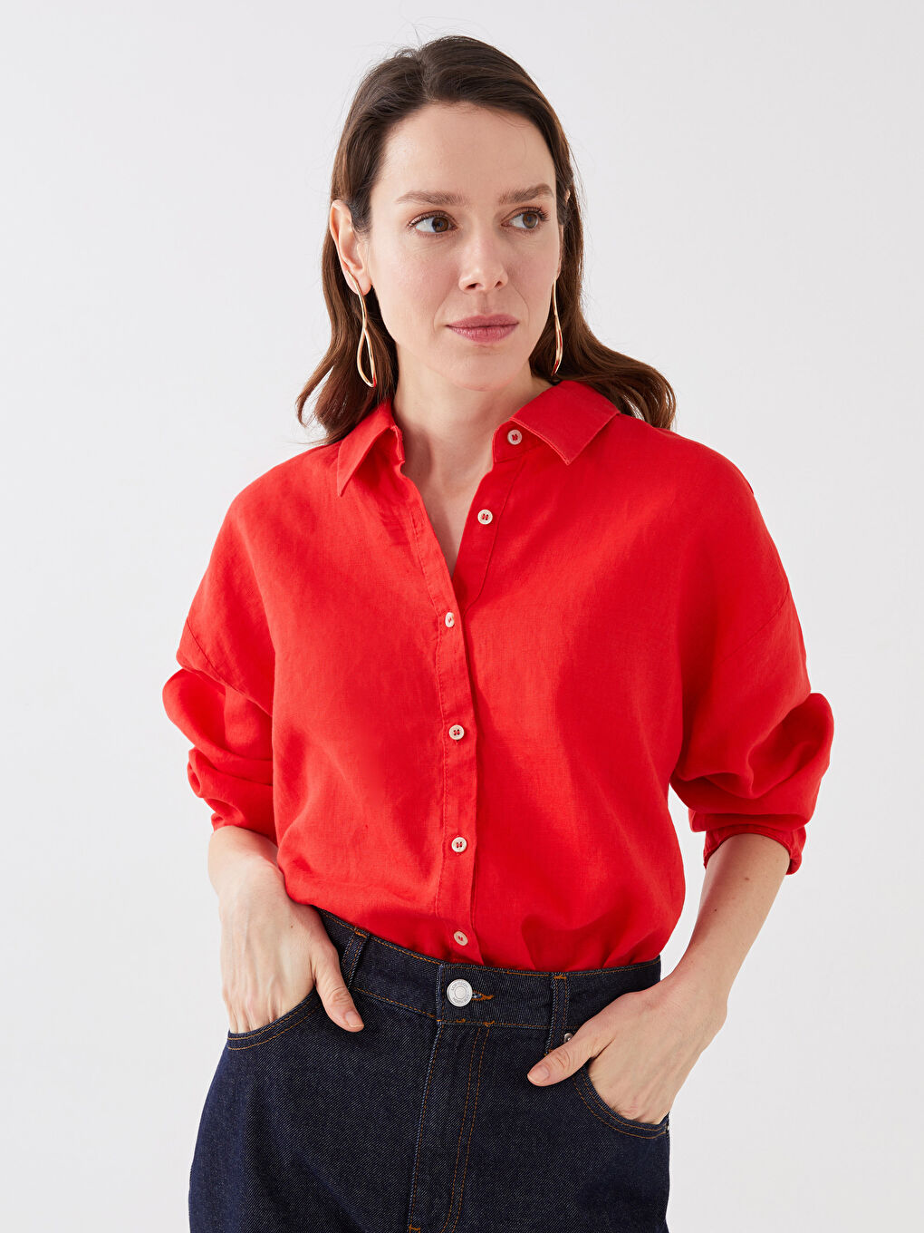 Cămașă ROSU Femeie-1