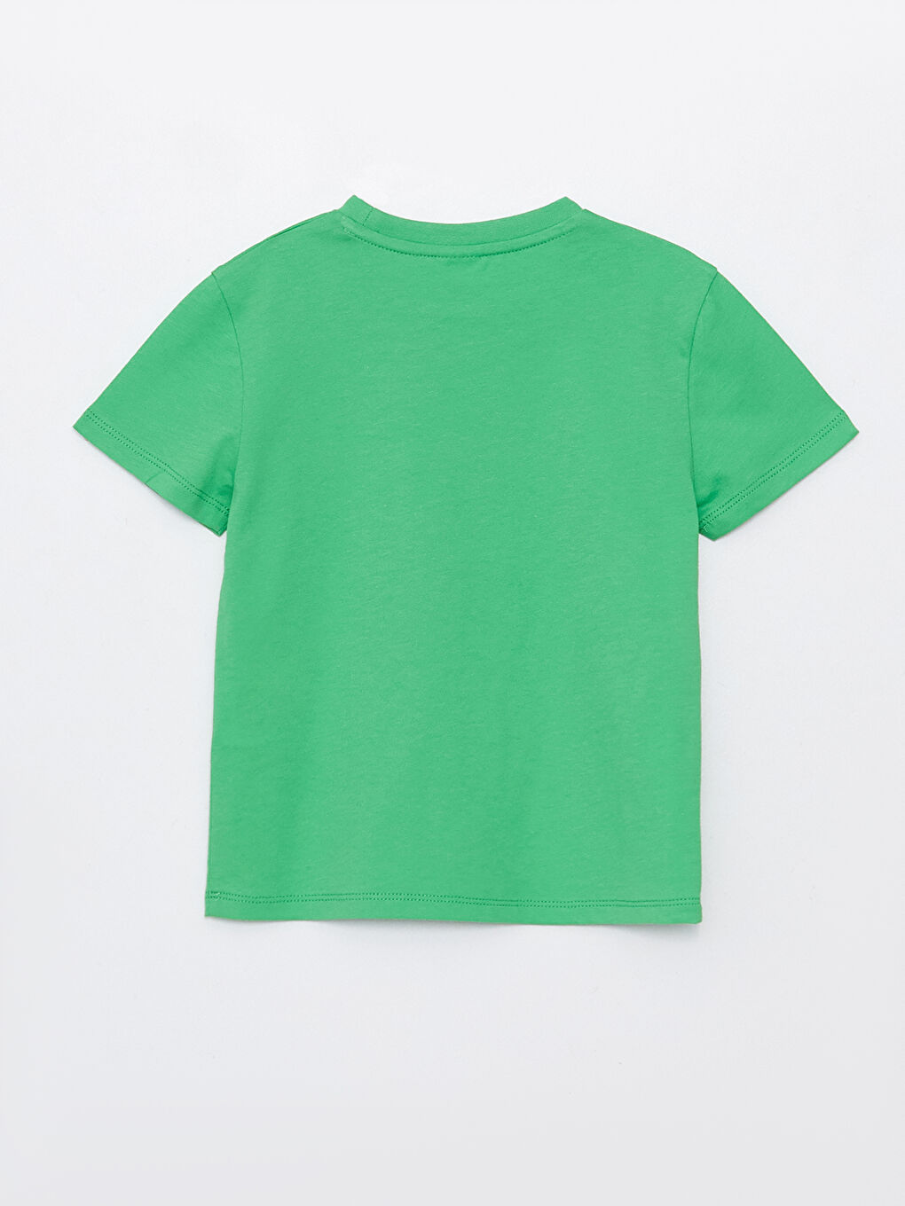 Yeşil Bisiklet Yaka Galaktik Tayfa Baskılı Kısa Kollu Erkek Çocuk Tişört-3